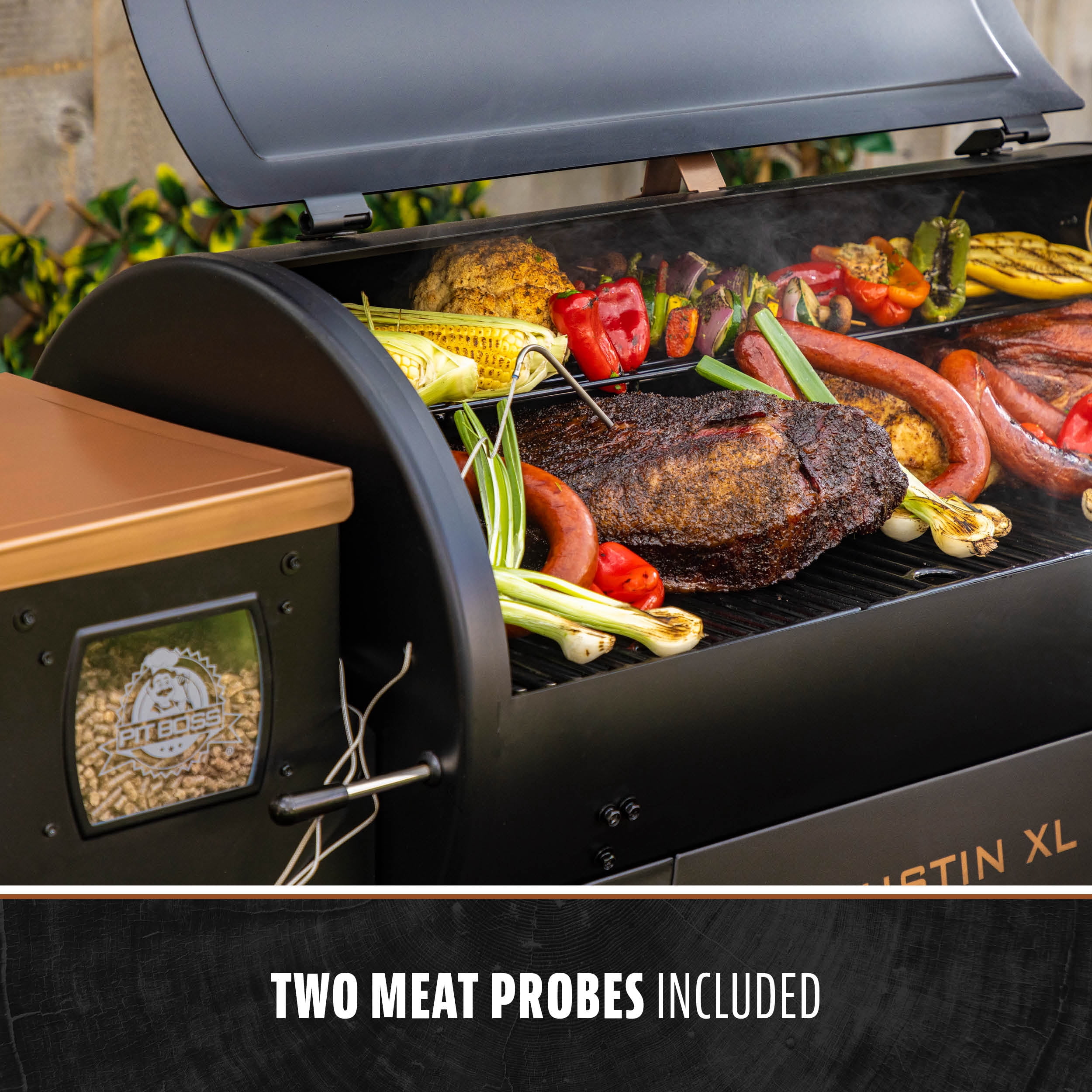 Pit Boss Onyx Series Austin XL Wood Fired Pellet Grill (Black, 1007 sq in) 353az