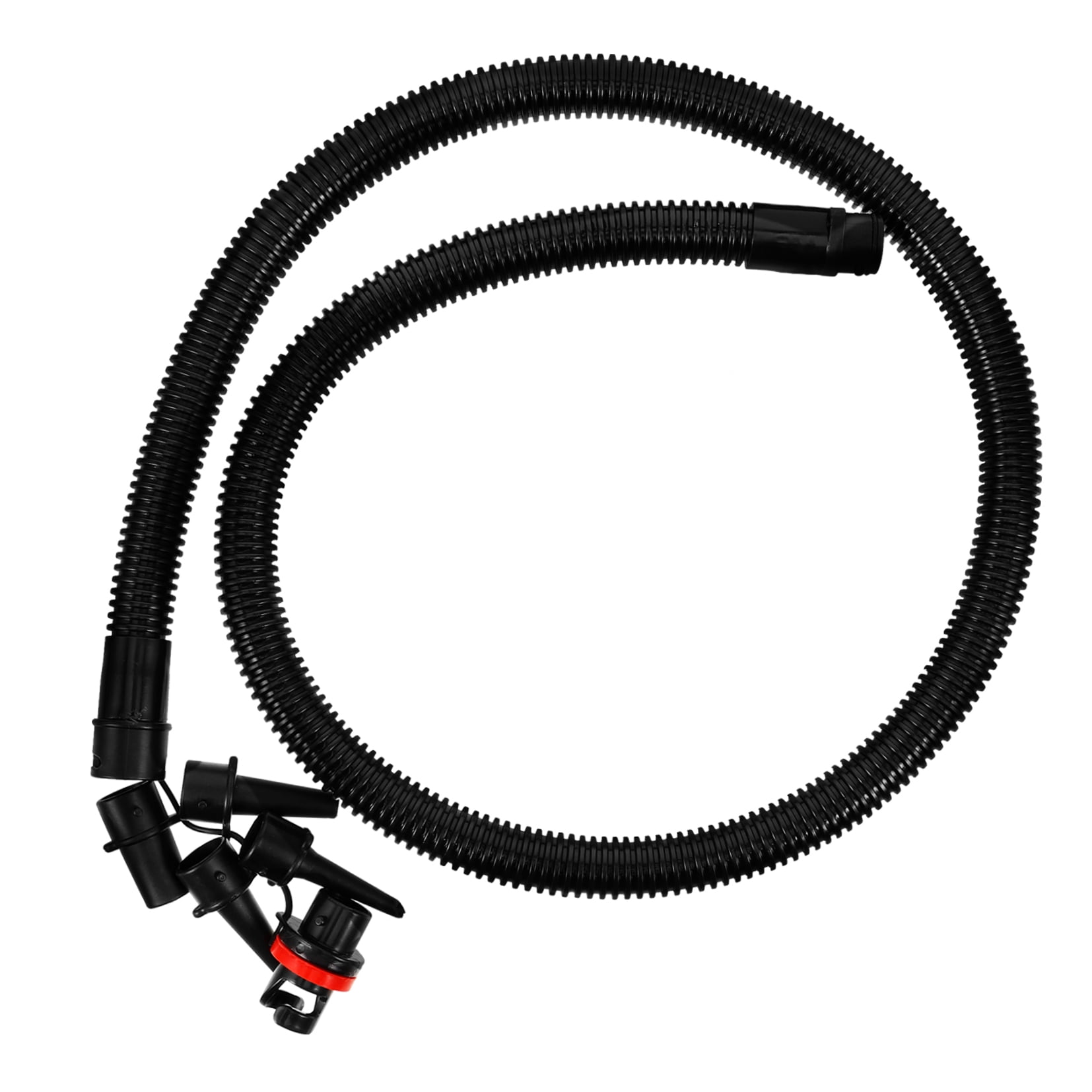 Worgeous Inflatable Pump Extension Hose with Adapter (Black, 51.18 in) g1unl