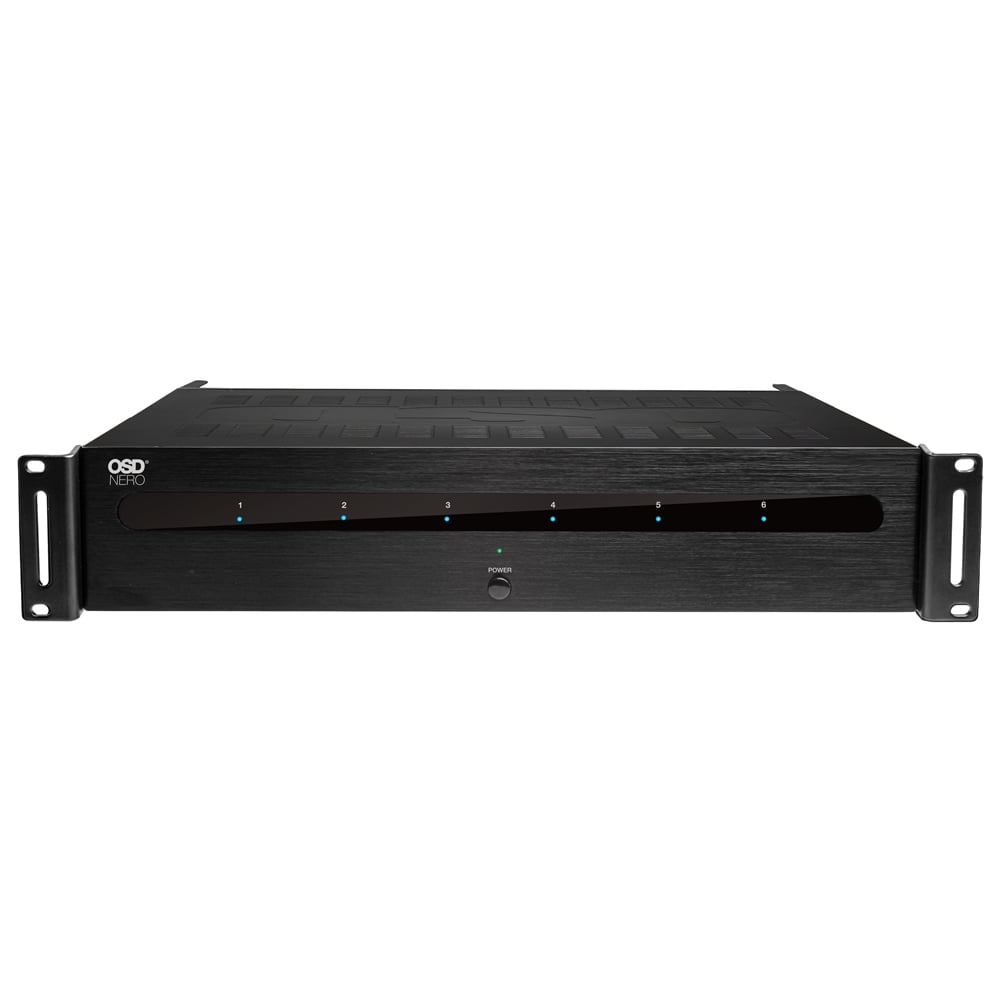 OSD Audio Nero HTX6150 6-Channel Home Theater Amplifier, High-Power Class D Multi-Zone Audio System (Black, 15.16 in x 16.81 in x 3.46 in) aaj5z
