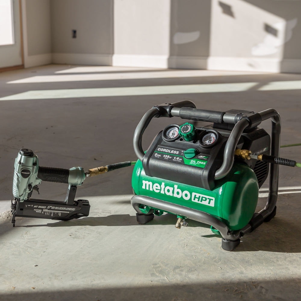 Metabo HPT MultiVolt 36V Cordless Air Compressor (2 Gallon, Green) x172v