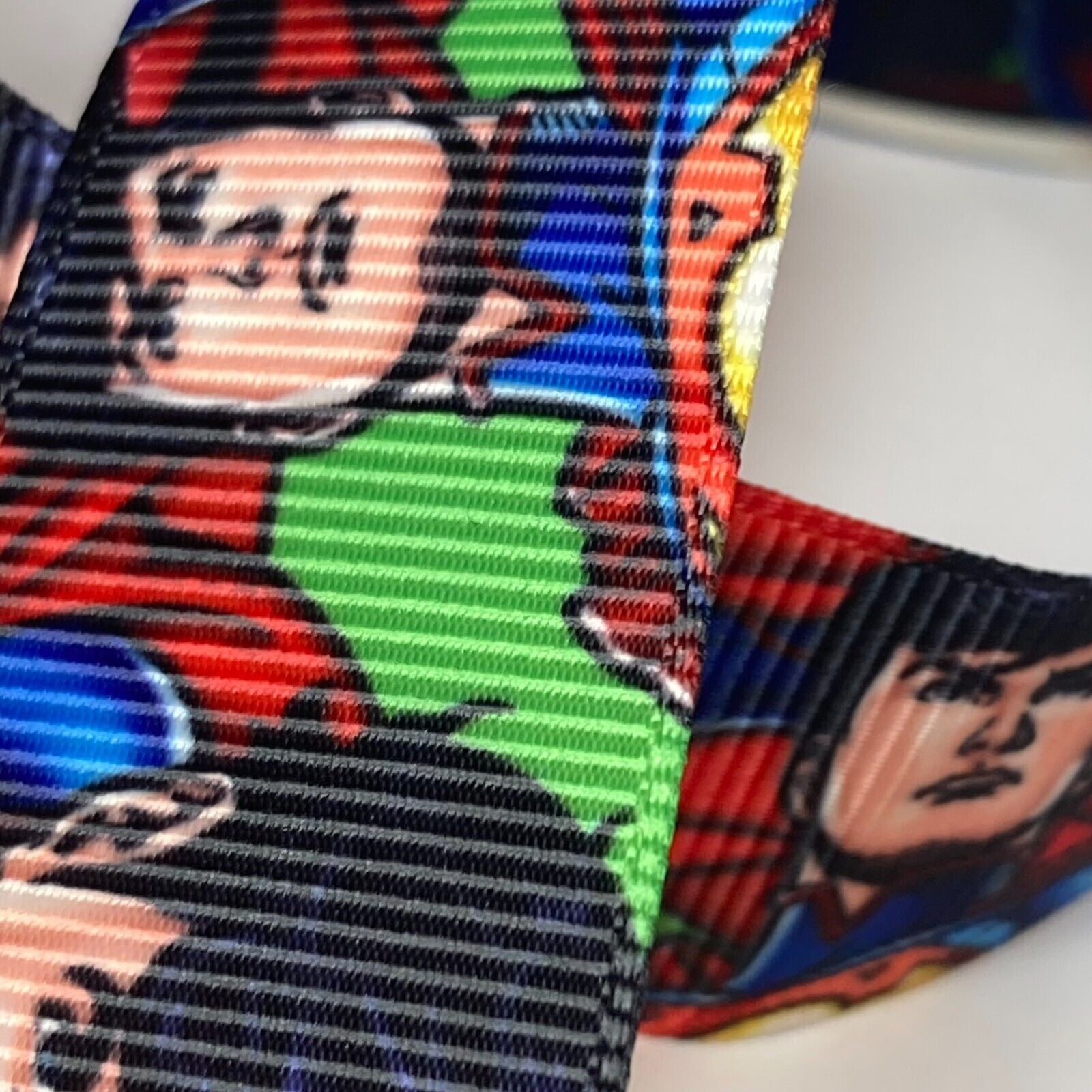 Superman DC Comics Printed Grosgrain Ribbon for DIY Crafts (Blue and Red, 1 in x 3 yd) w97q5