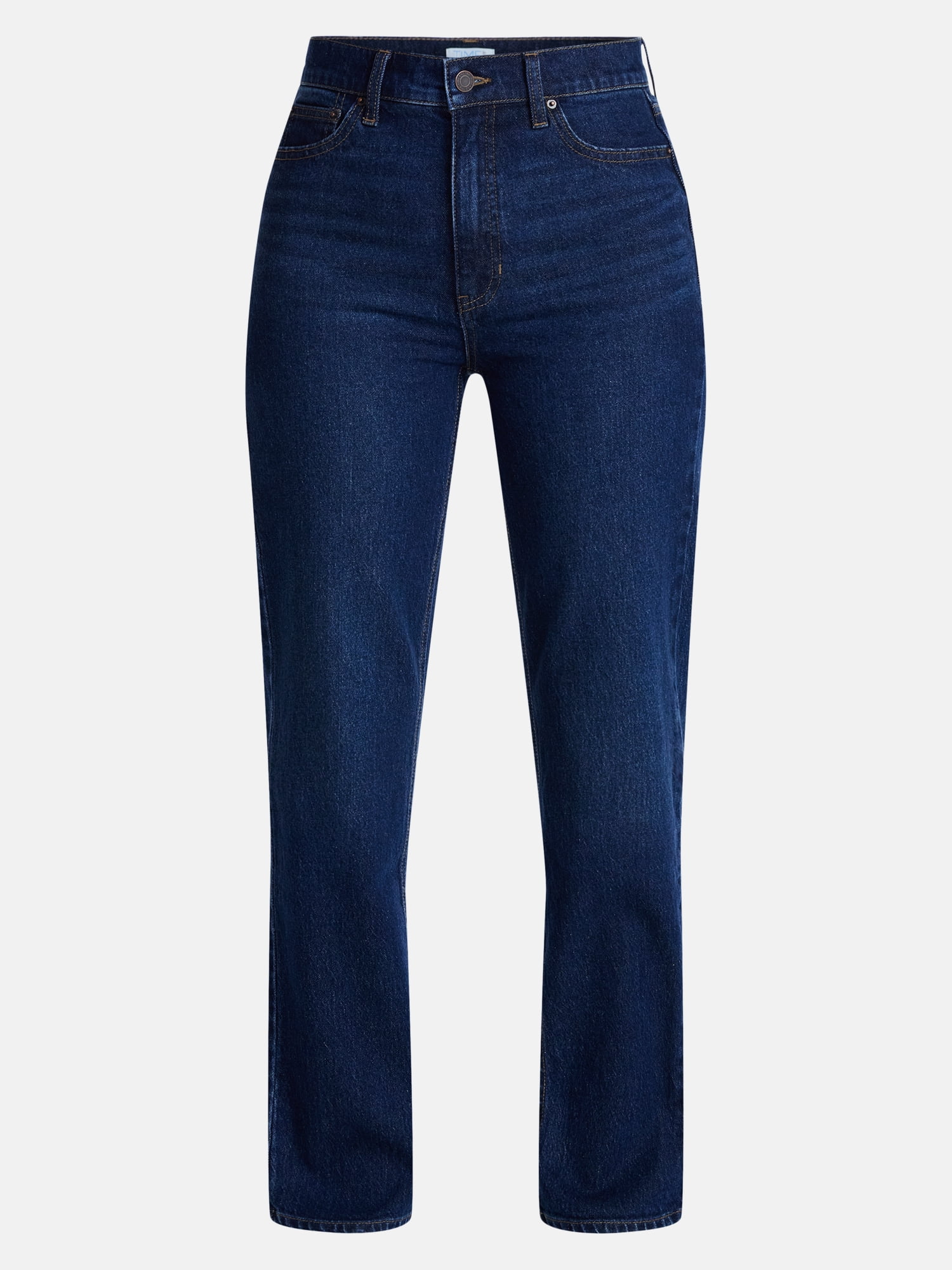 Time and Tru Women's High Rise Straight Leg Jeans (Classic Blue, Size 4) i8884