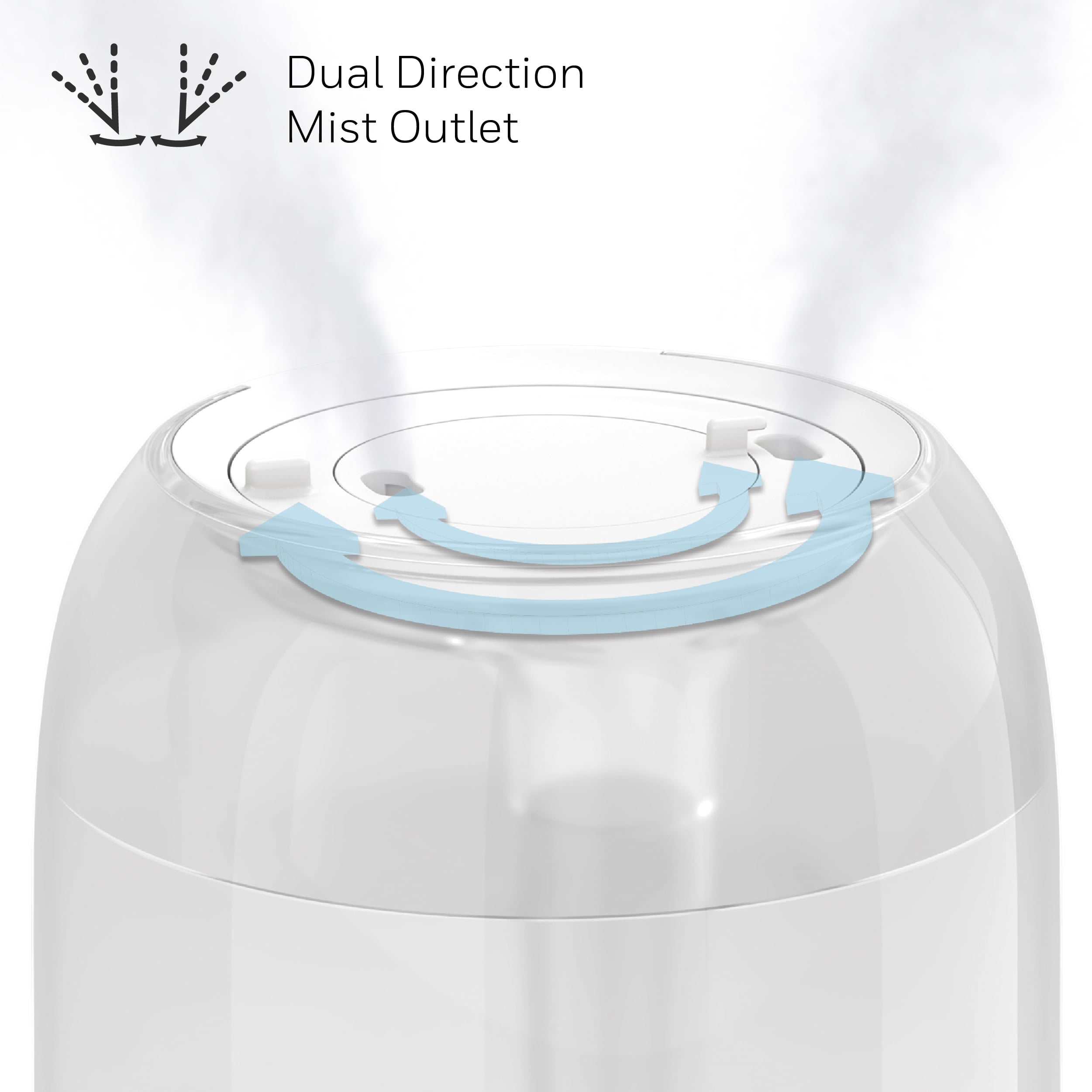 Honeywell Ultra Comfort Cool Mist Humidifier, Ultra-Quiet Operation with Essential Oil Tray (White, 1 gal) 4mzz4