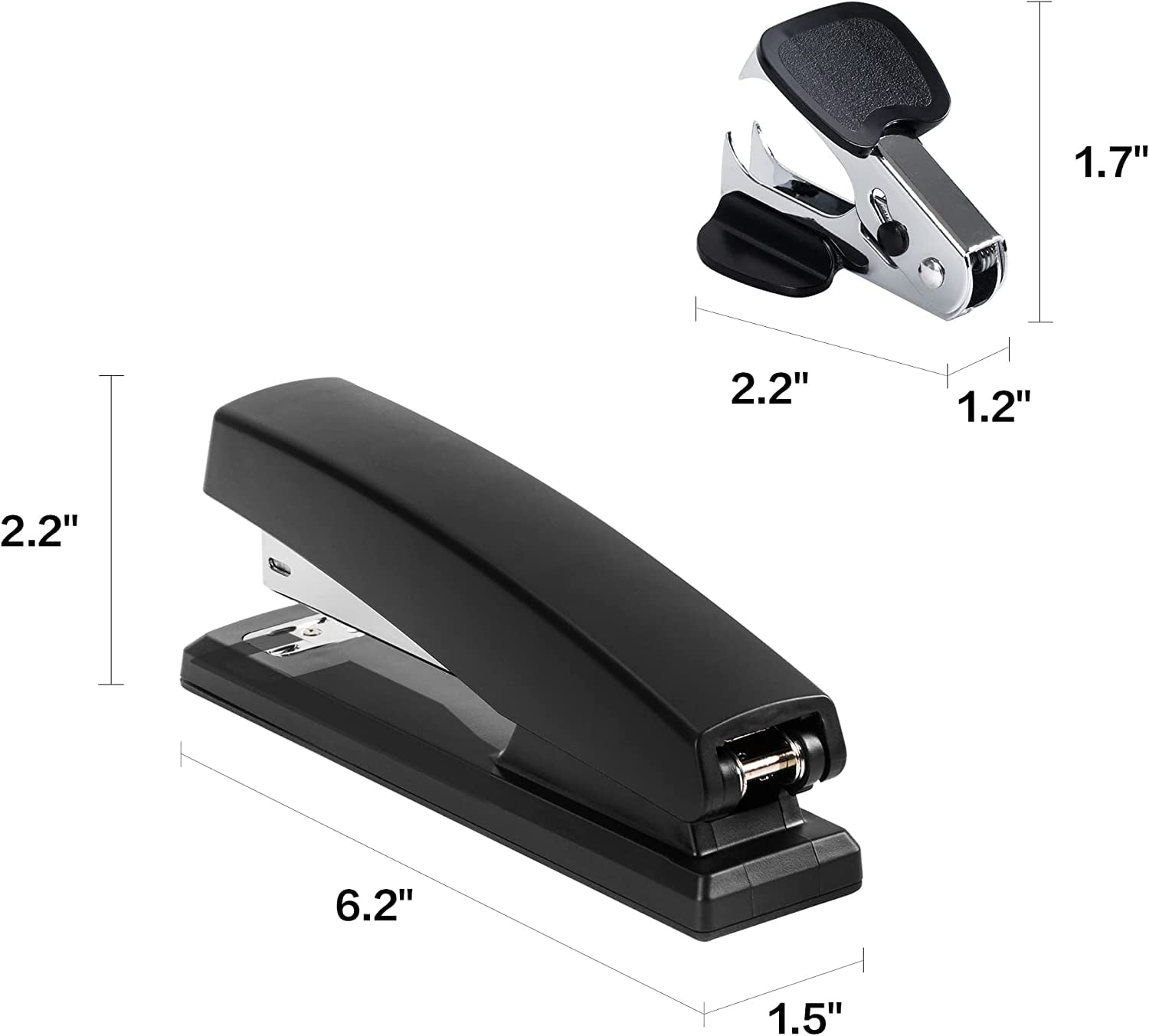 Deli Desktop Stapler Set with 1000 Staples and Remover (Black, 20 Sheet Capacity) lyi6i