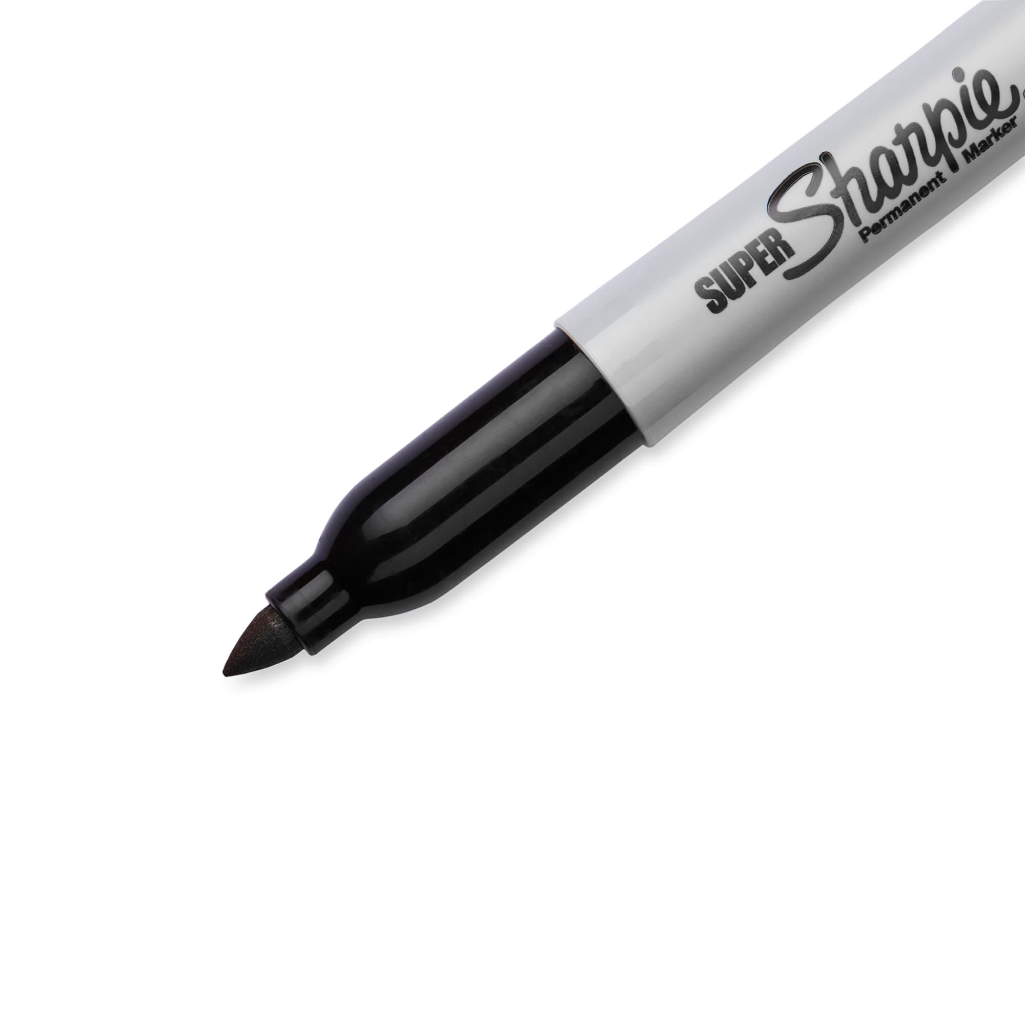 Sharpie Super Permanent Markers, Fine Point, Quick-drying Ink, (Black, 12 Count) jljma