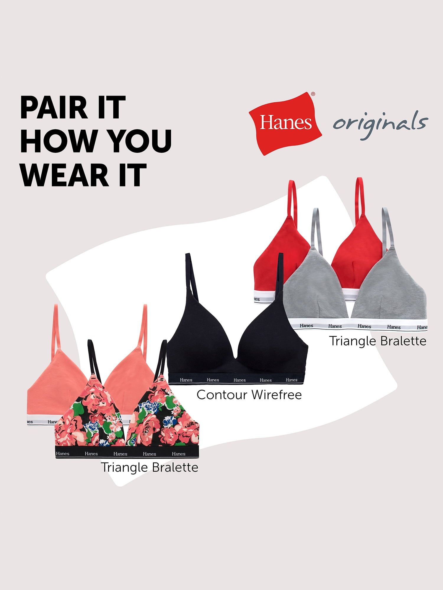 Hanes Womens Originals Hi-Cut Panties Breathable Stretch Cotton Underwear (Assorted, 6-Pack) ld6tw