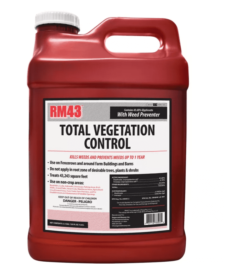 RM43 Total Vegetation Control Weed Preventer Concentrate with Glyphosate and Imazapyr (2.5 gal) oailv