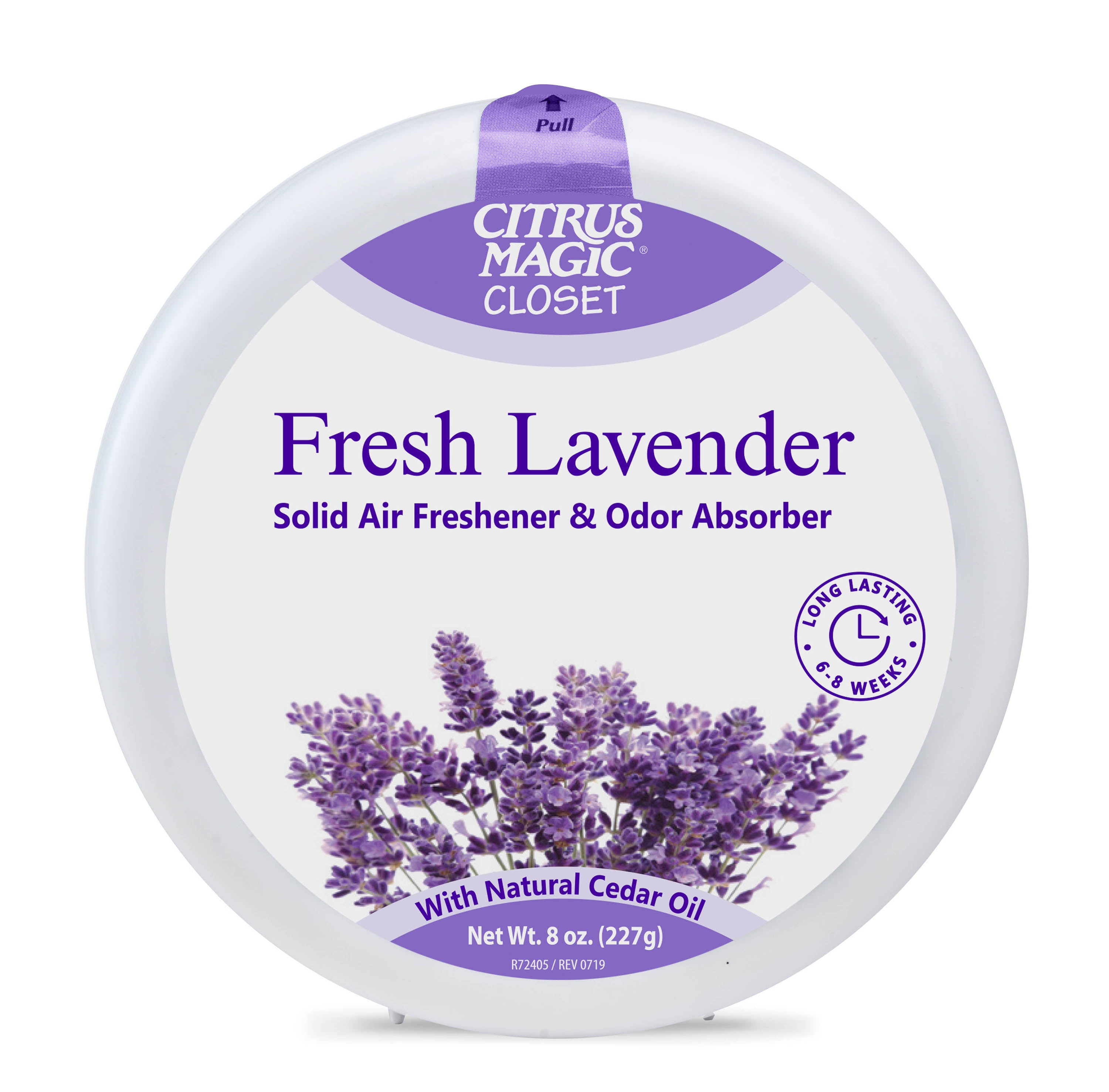 Citrus Magic Odor Absorbing Solid Air Freshener for Closets, Fresh Lavender (8 oz) er9qy
