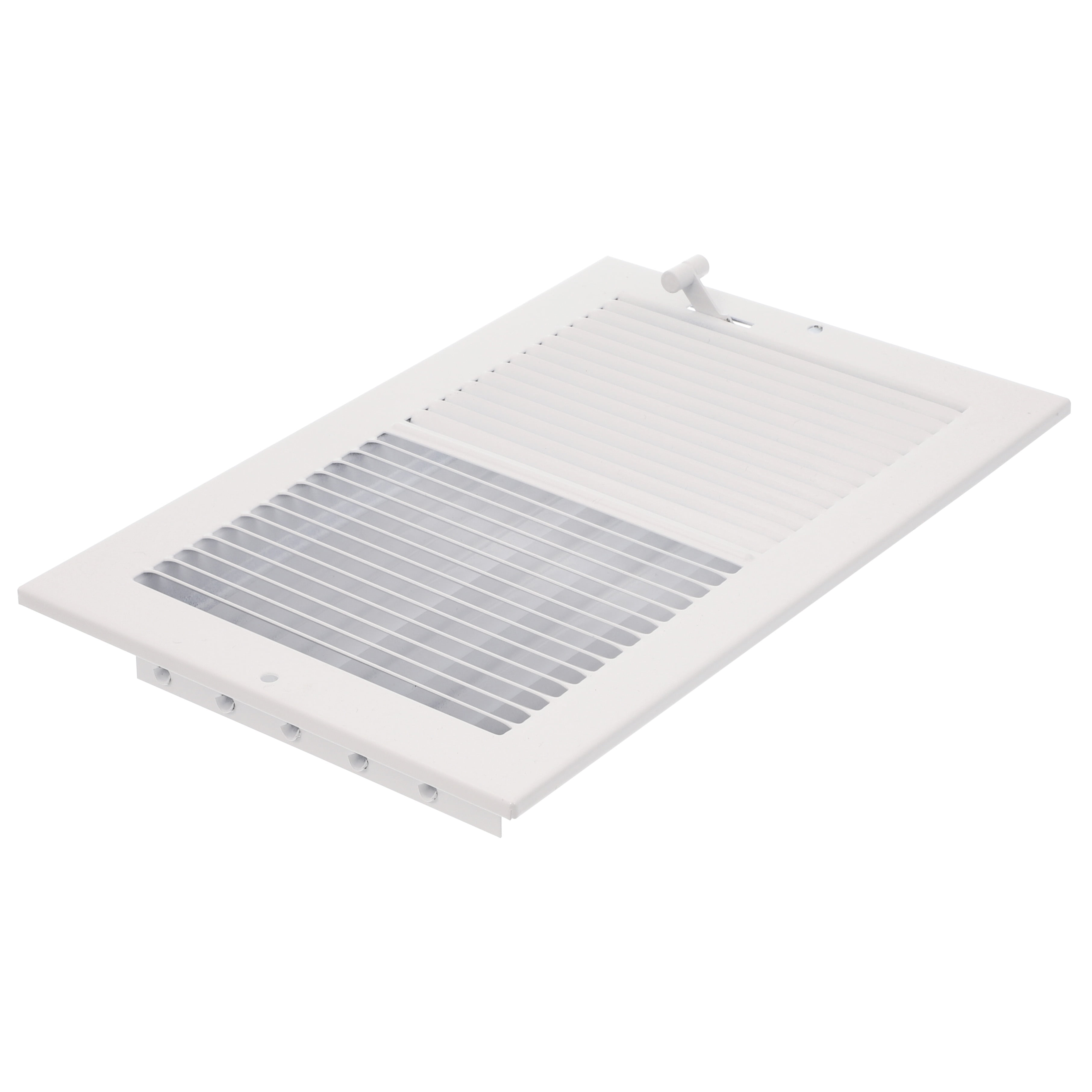 Imperial Sidewall Register Vent Cover, Adjustable 2-Way Airflow, Durable Steel Construction (White, 12 in x 6 in) 8jius