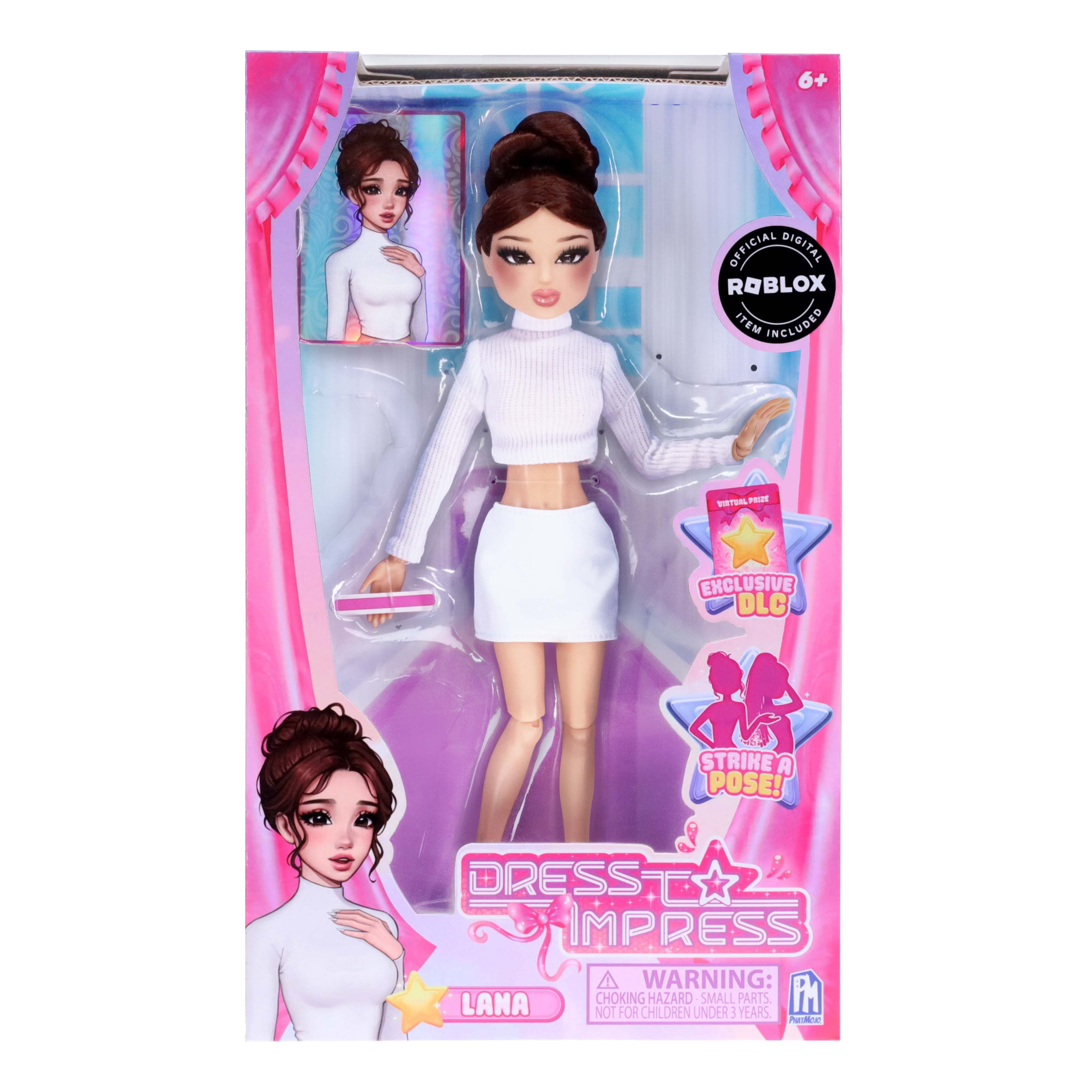 Dress to Impress Lana Fashion Doll (12 in, Series 1) Posable Collectible Figure with Exclusive DLC Code j4nr5