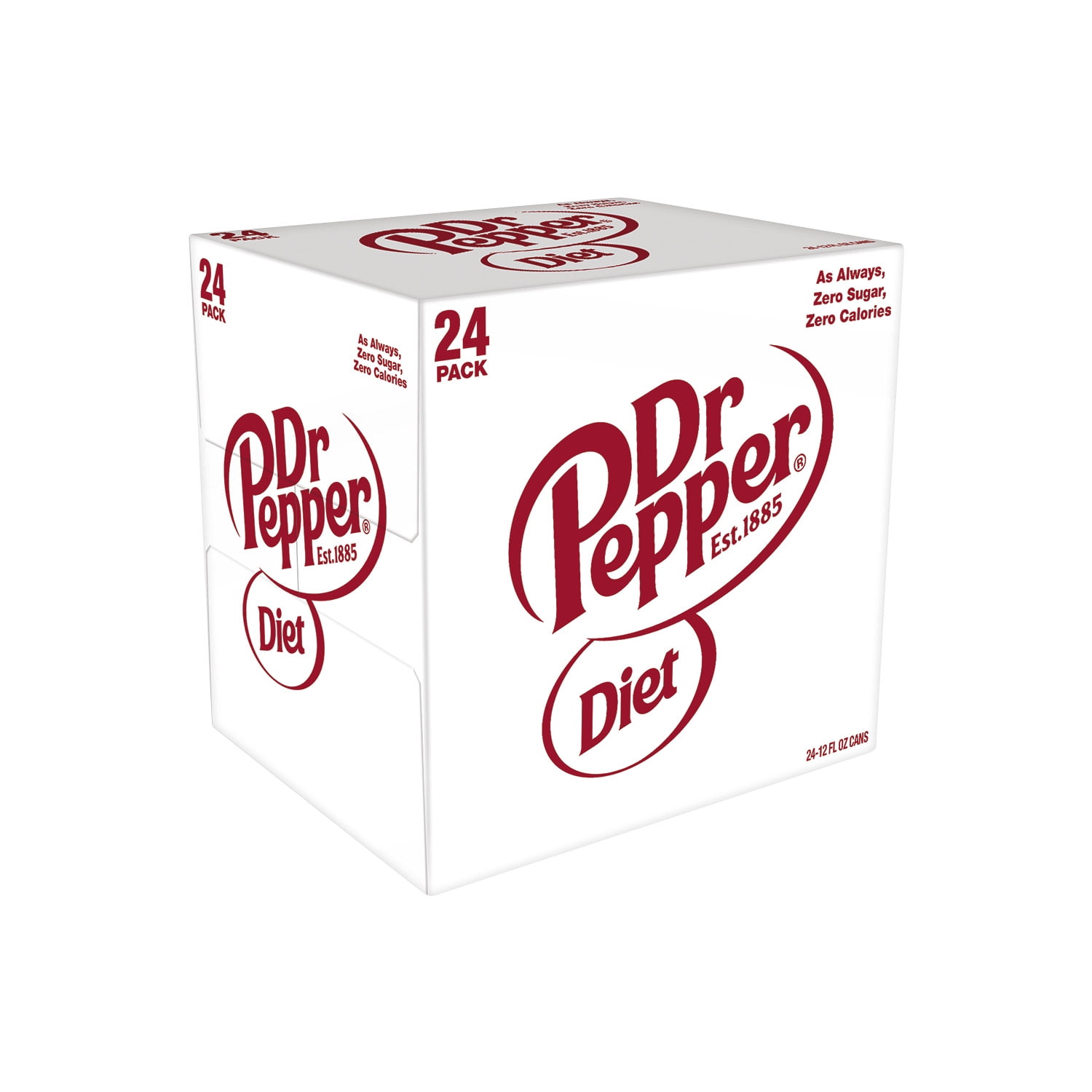 Diet Dr. Pepper Soda Pop (Zero Sugar, 24 Pack, 12 fl oz) zl3c1