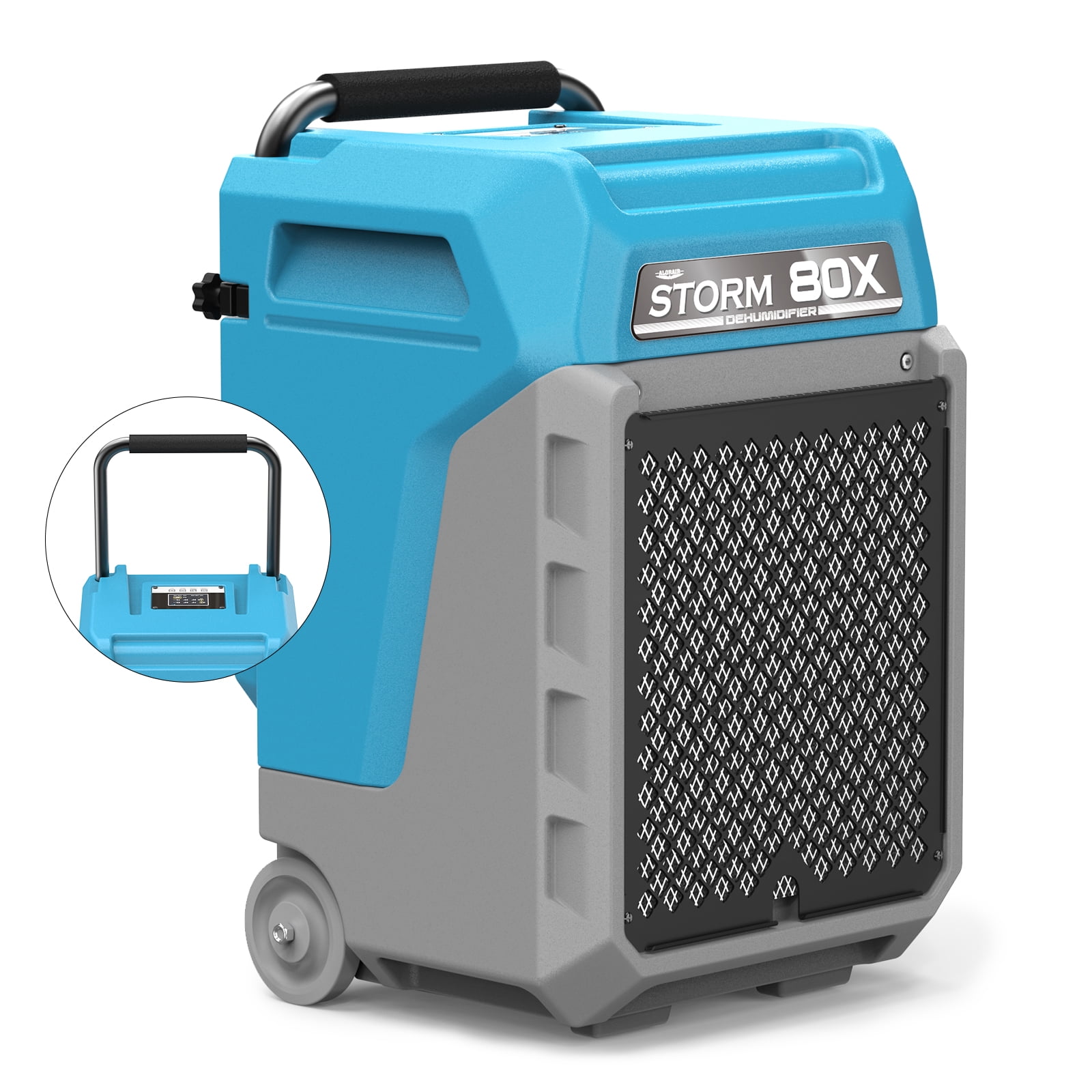 AlorAir Commercial Dehumidifier with Pump, 170 PPD Industrial Moisture Remover for Water Damage Restoration (Blue, 2,100 Sq.Ft) yd0a2