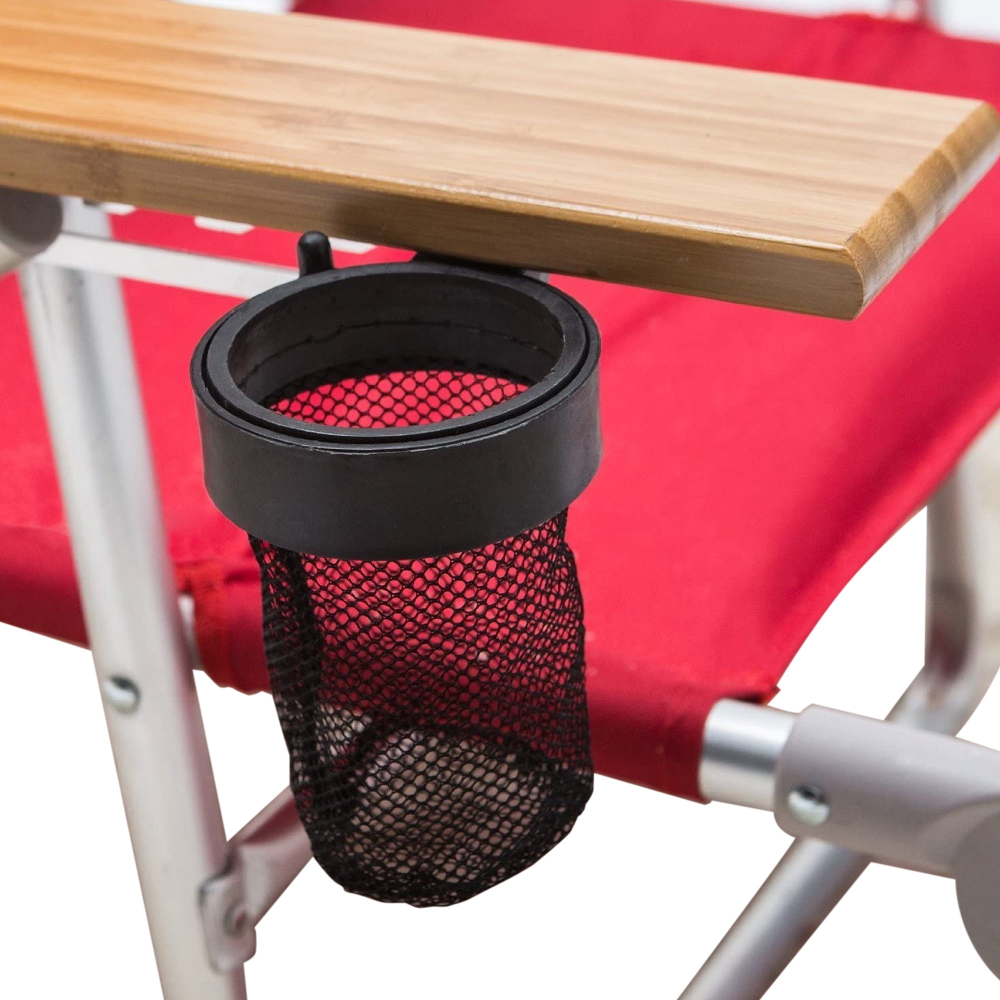 Ostrich Deluxe 3N1 Padded Sports Chair with Footrest, Heavy-Duty Folding Beach Lounger (Red, 2 Pack) 0dovd