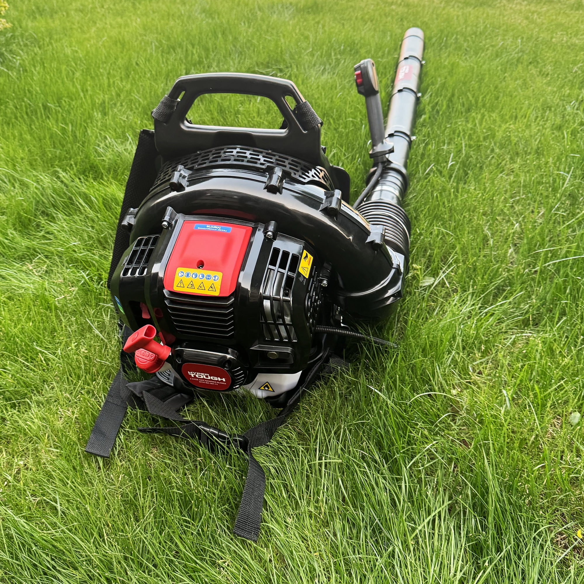 Hyper Tough 53cc 2-Cycle Gas Backpack Leaf Blower (Red/Black, 12.6 in x 66.9 in x 18.1 in) diz7q