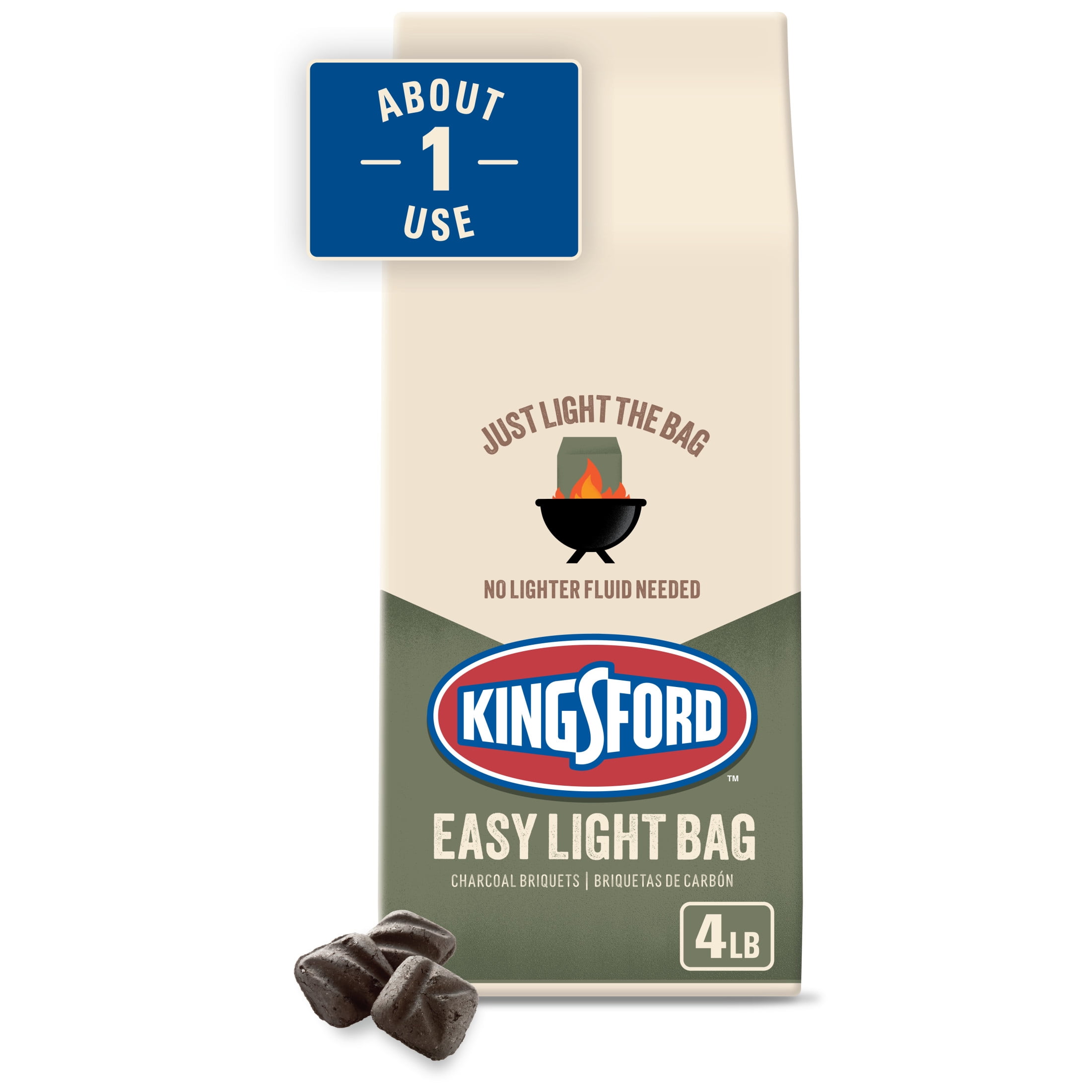 Kingsford Easy Light Charcoal Briquettes for Outdoor Grilling (4 lb) l127i