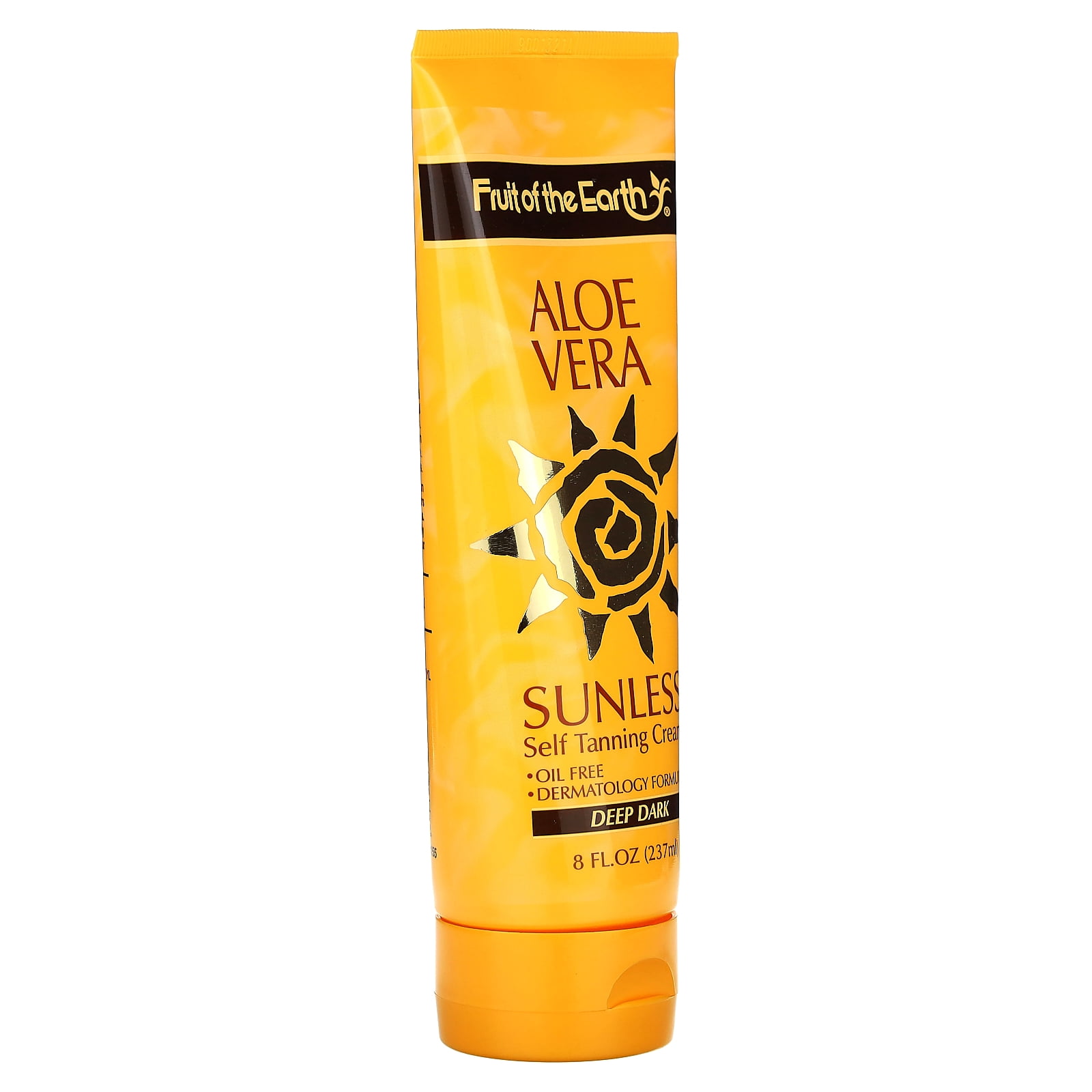 Fruit of the Earth Aloe Vera Sunless Self Tanning Cream (Deep Dark, 8 fl oz) 5ojz6