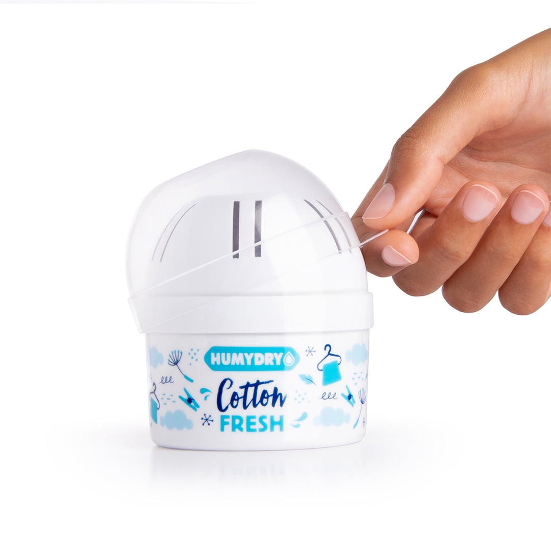 Humydry Moisture Absorber Mini Dehumidifier and Air Freshener (Fresh Cotton, 2.6 oz) 2qelc