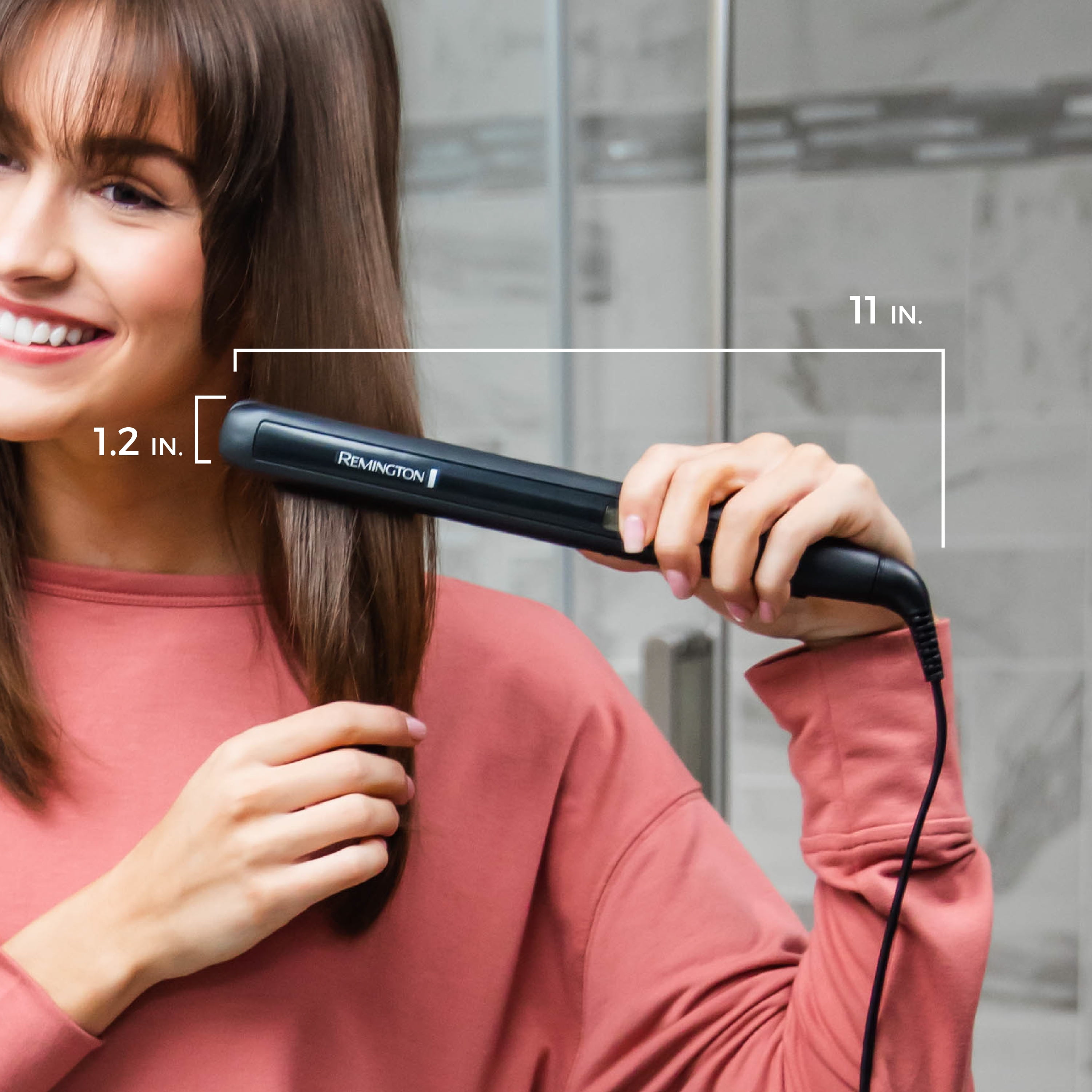 Remington Flat Iron with Anti-Static Technology and Ceramic Titanium Plates (1 in) r1vo2