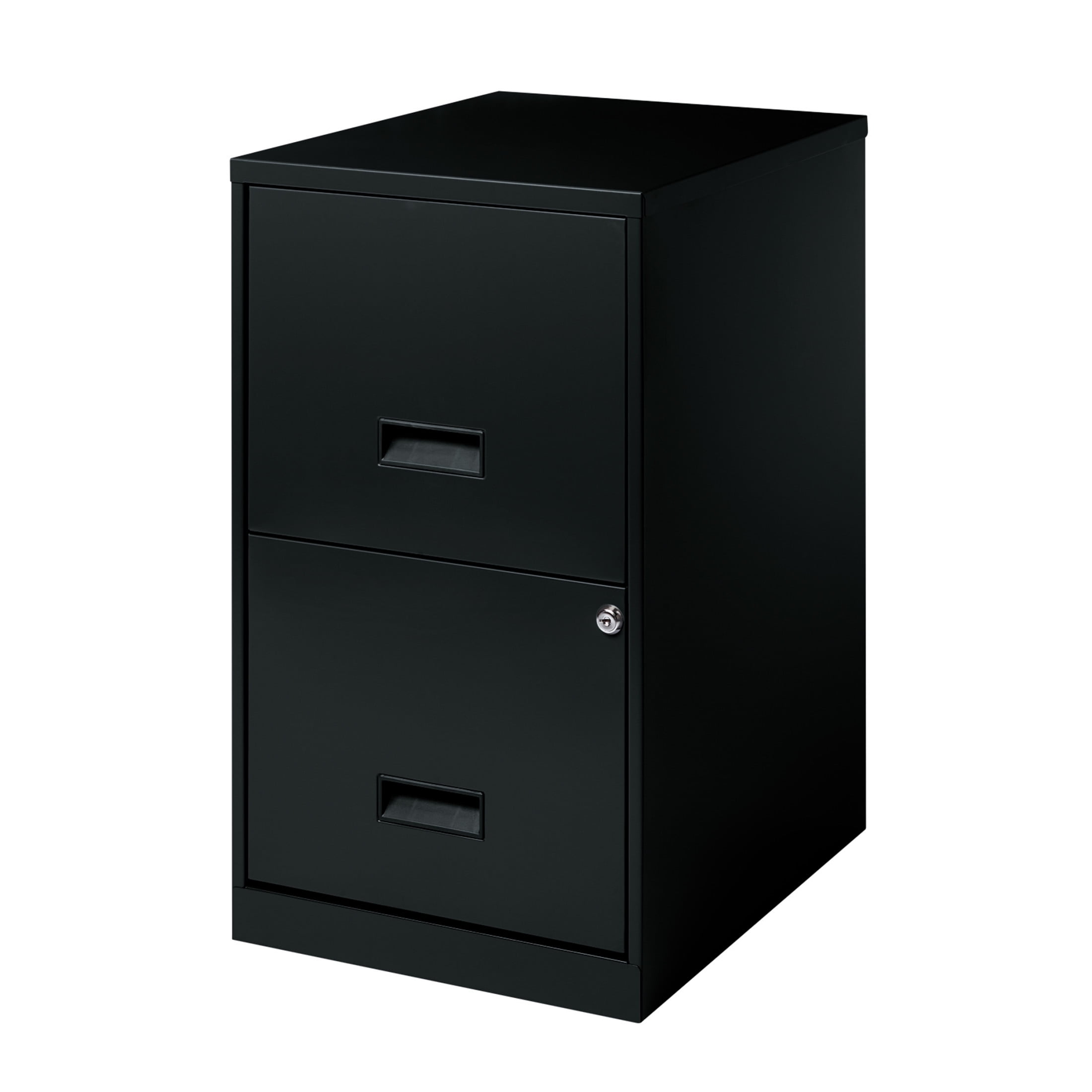 Space Solutions 2-Drawer Vertical File Cabinet for Letter-Size Hanging Folders (Black, 18 in Deep) 47eyl