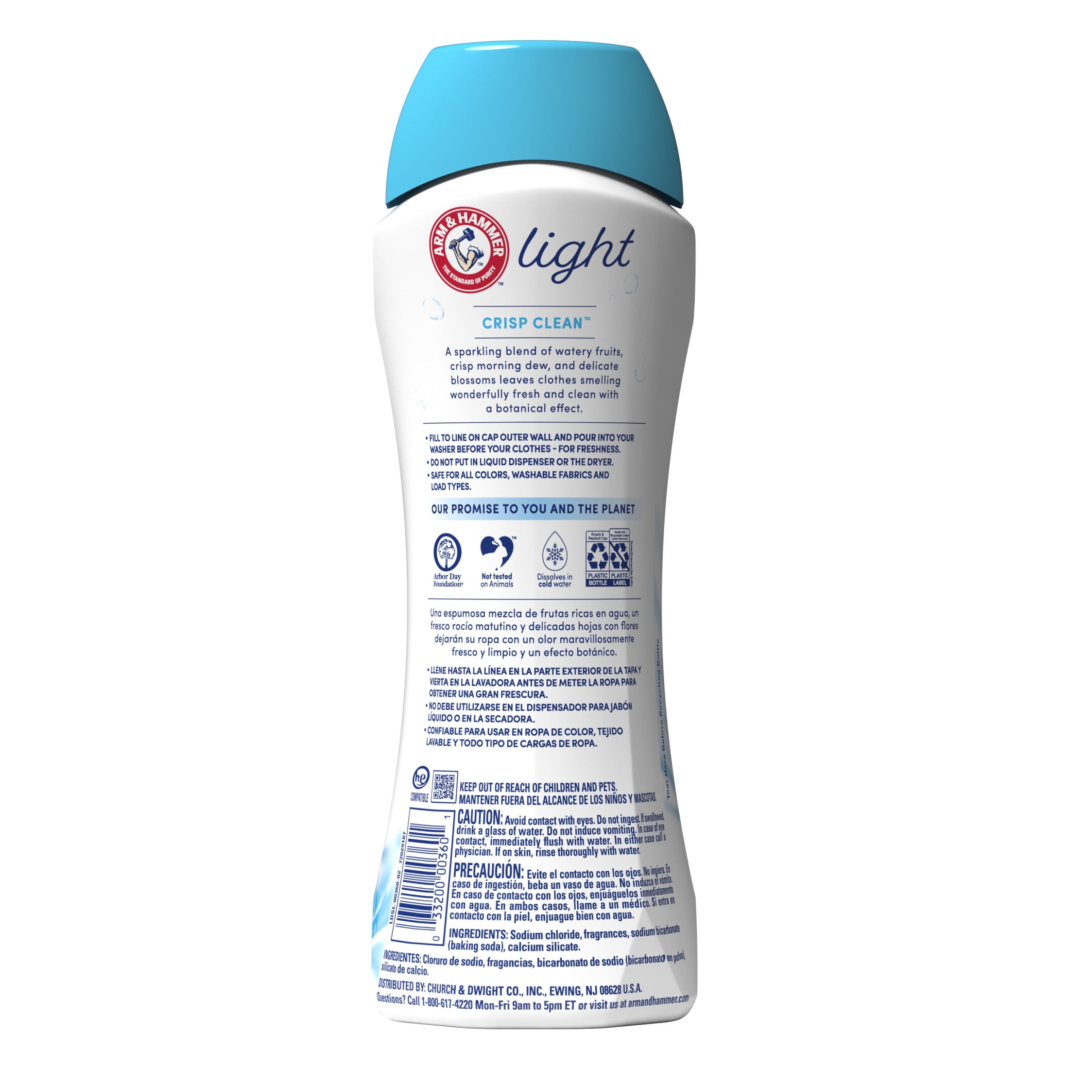 ARM & HAMMER Light In-Wash Laundry Scent Booster, Crisp Clean Fragrance (24 oz) uyzfg