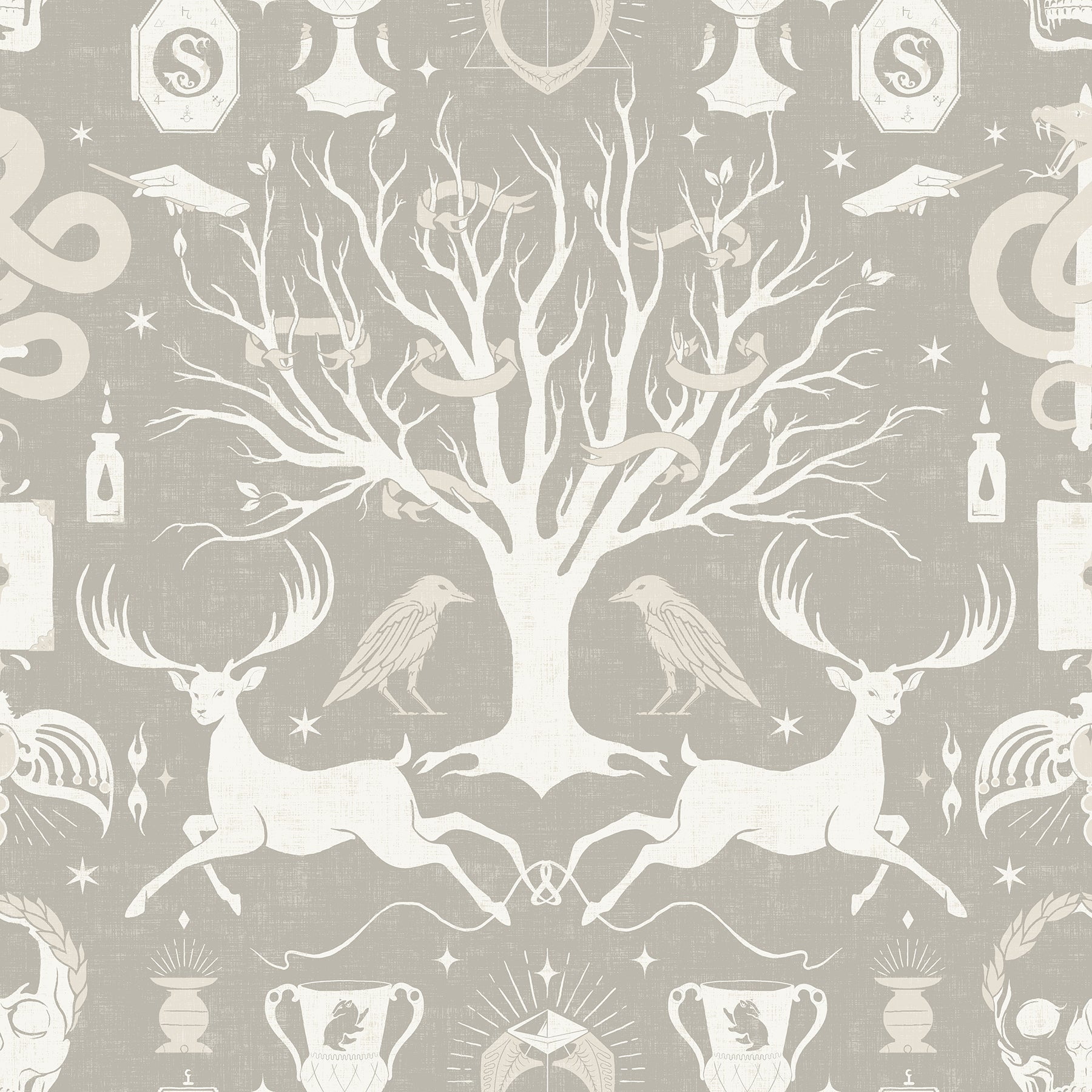 RoomMates Harry Potter Horcrux Peel and Stick Wallpaper (Black, 20.5 in x 18 ft) o1a5y