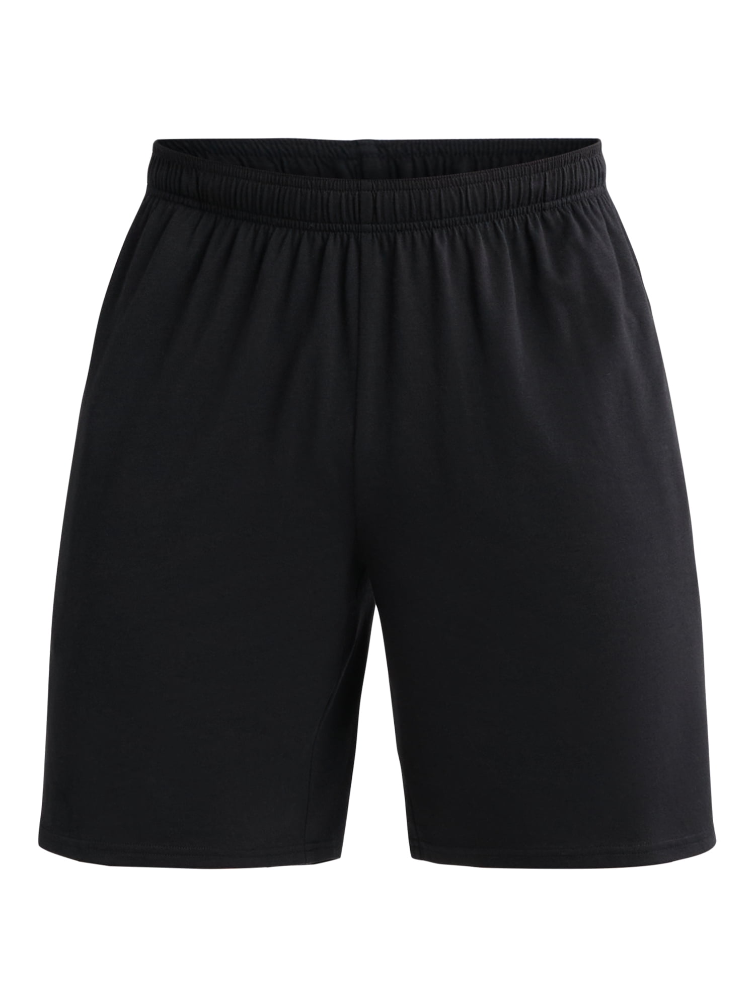 Athletic Works Men's Tri-Blend Active Shorts, Relaxed Fit Performance Athletic Wear (Black, S) 1lm5c