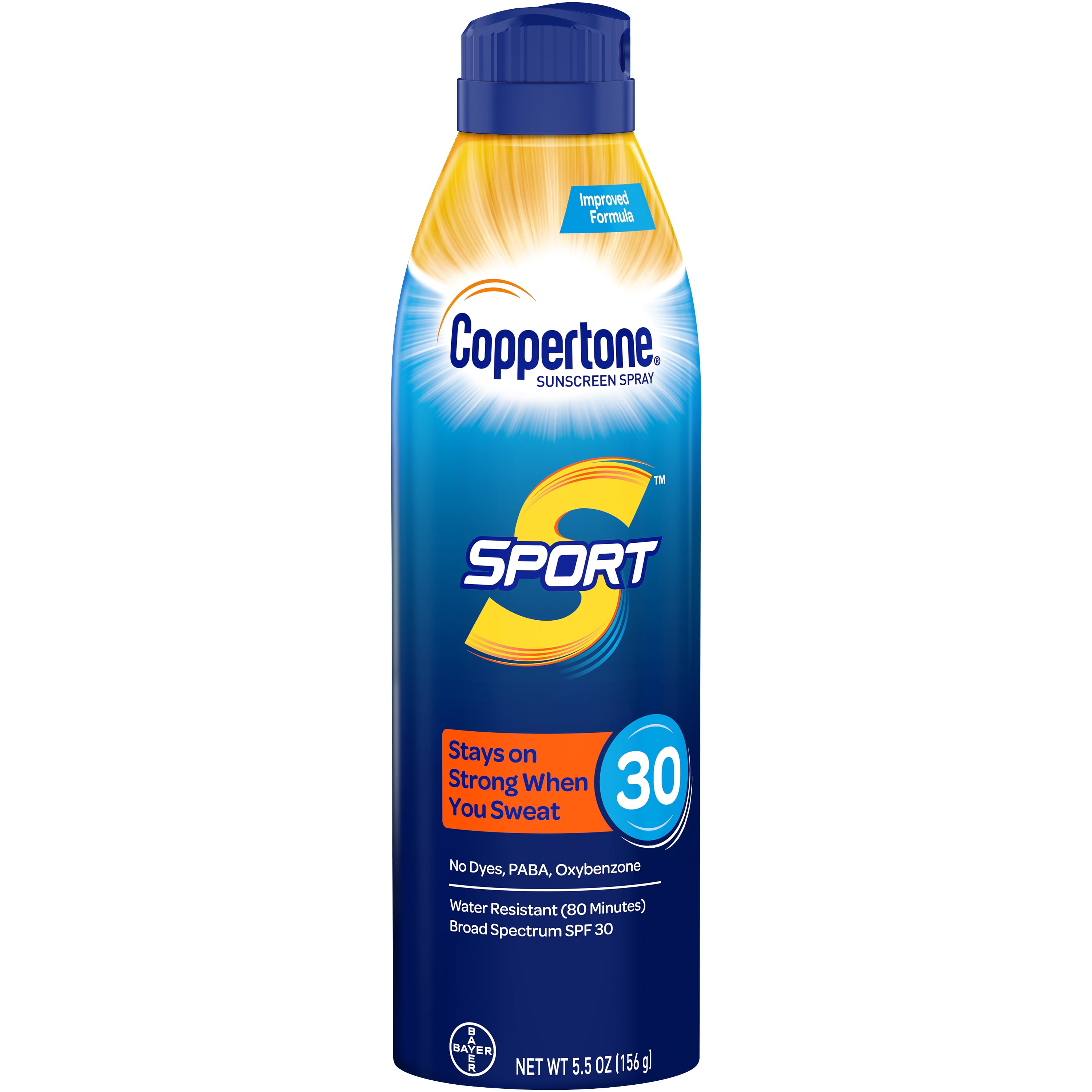 Coppertone Sport Sunscreen Spray SPF 30 (Clear, 5.5 oz) el21c