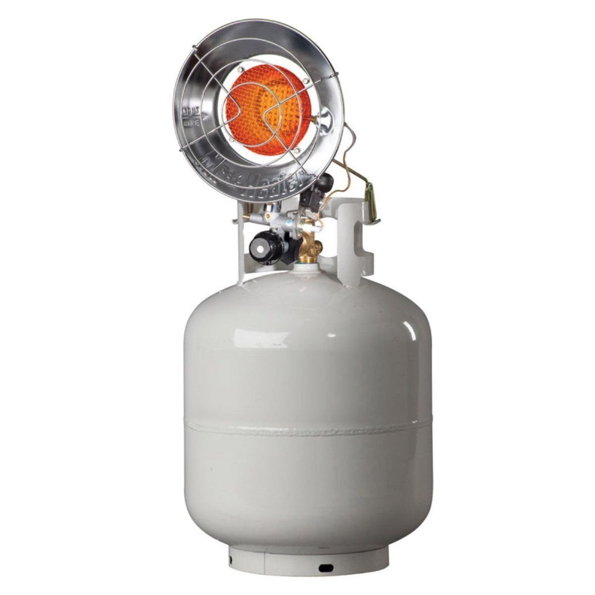 Mr. Heater MH15T Radiant Propane Tank Top Heater (White, 15,000 BTU) w46q2