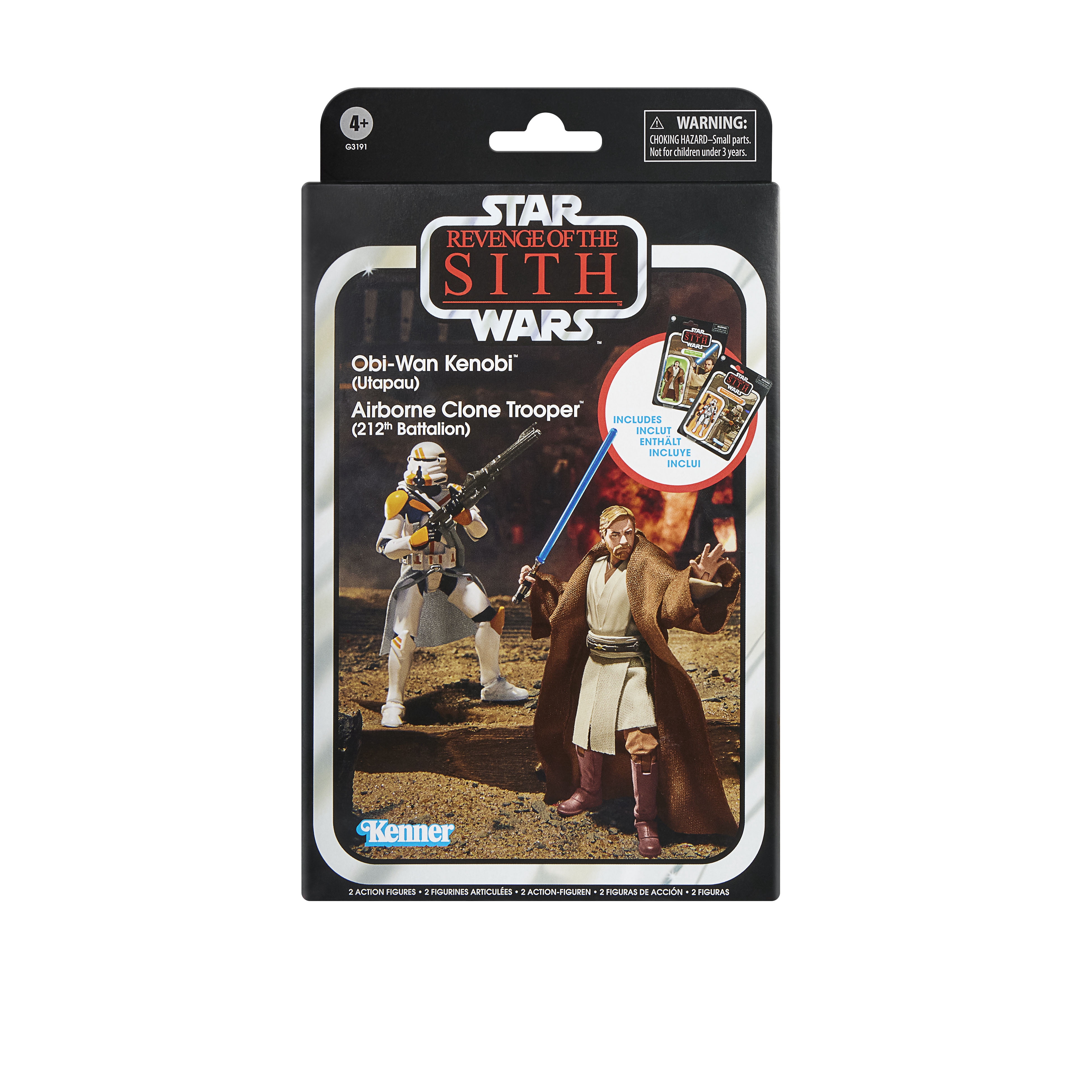 Star Wars The Vintage Collection Obi-Wan Kenobi & Clone Trooper Action Figure Set (3.75 in) p3uk4