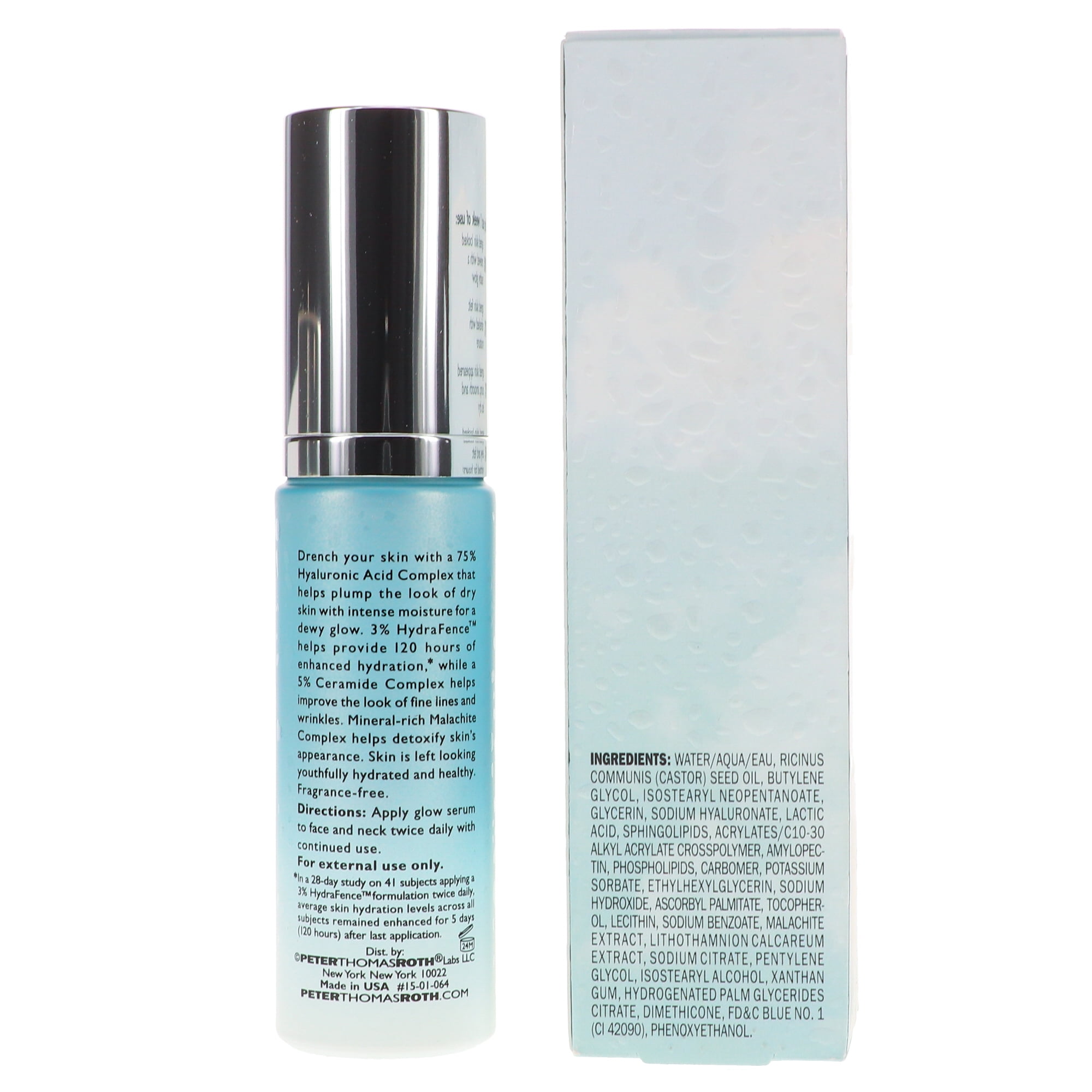 Peter Thomas Roth Water Drench Hyaluronic Glow Serum Hydrating Face Treatment (1 oz) haqac