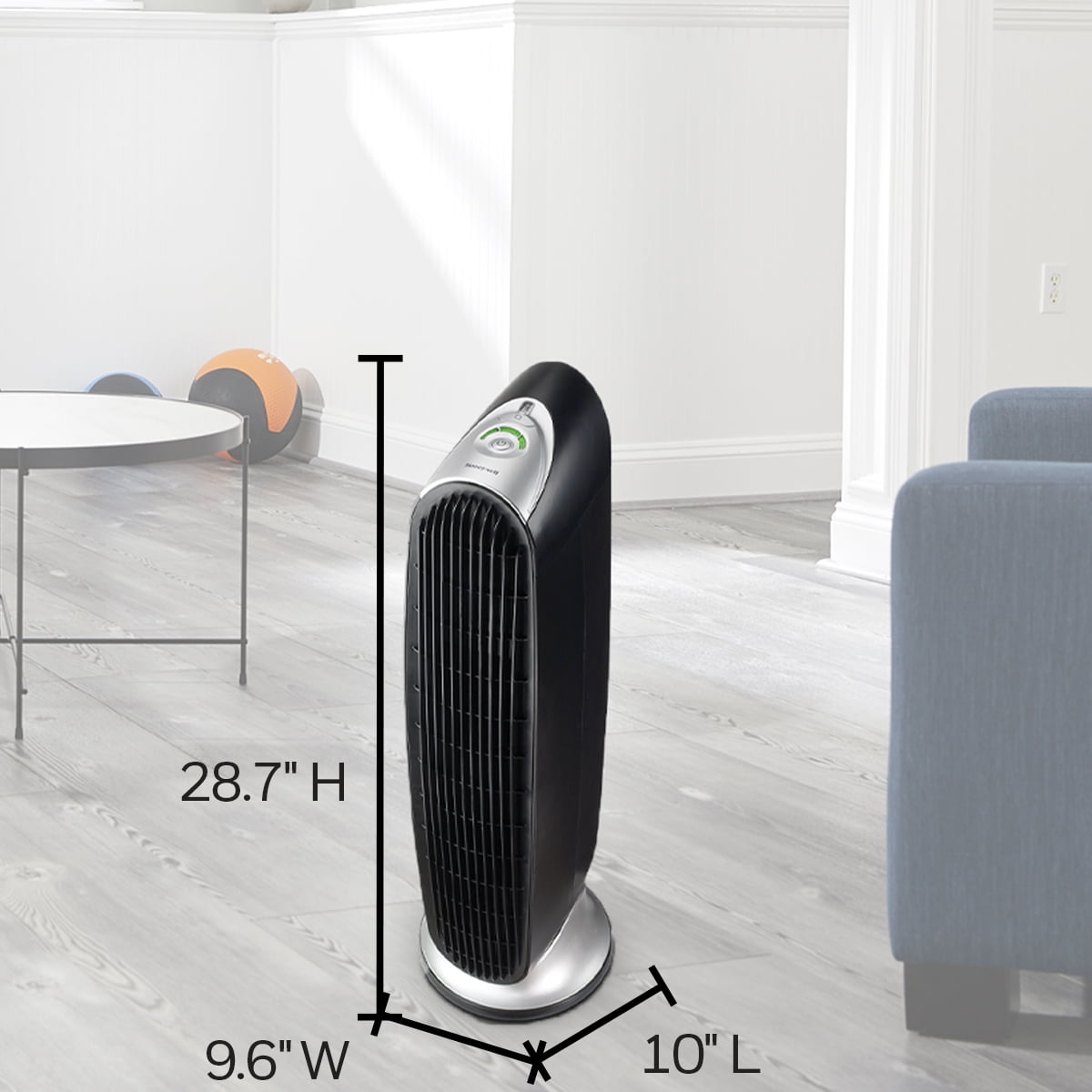 Honeywell QuietClean Air Purifier for Medium to Large Rooms (170 sq ft, Black) b6utu