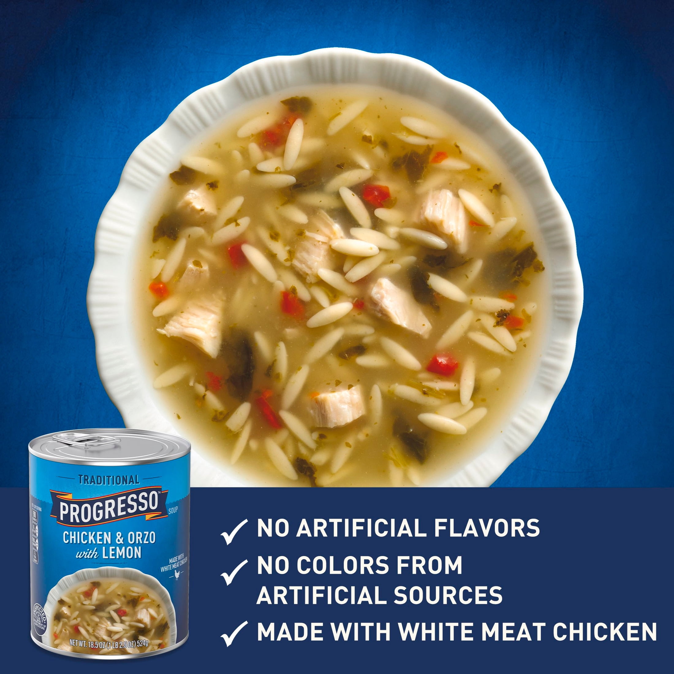 Progresso Traditional Chicken & Orzo with Lemon Soup (18.5 oz) onvio