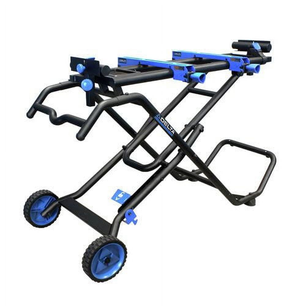 Delta 36-260 Heavy-Duty Miter Saw Stand with Wheels (9.5 ft Support Capacity) s906v