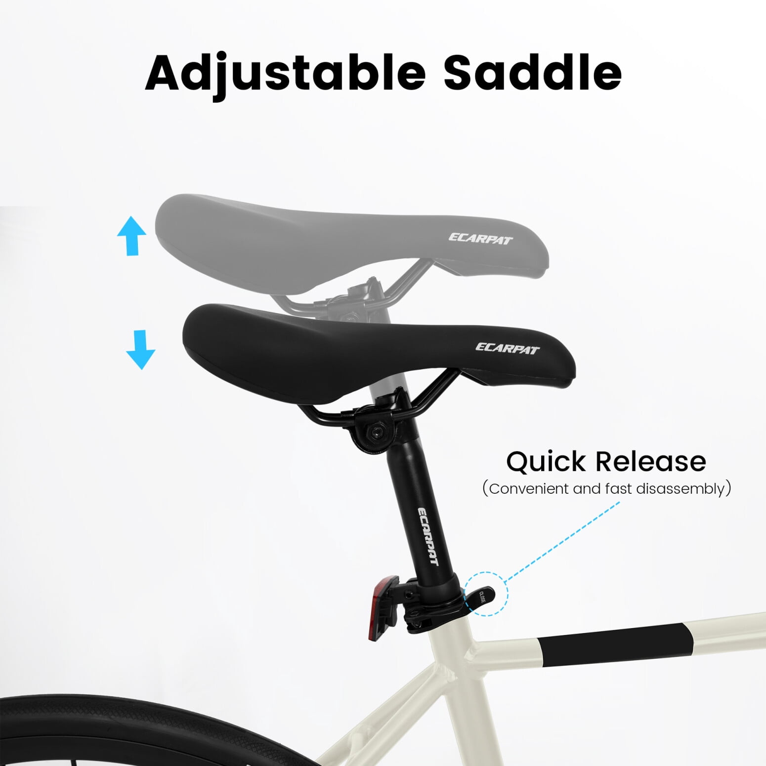 Voqoomkl 16-Speed Aluminum Road Bike, Lightweight Hybrid Commuter Bicycle with Disc Brakes (Cream, 700C) wq8jm