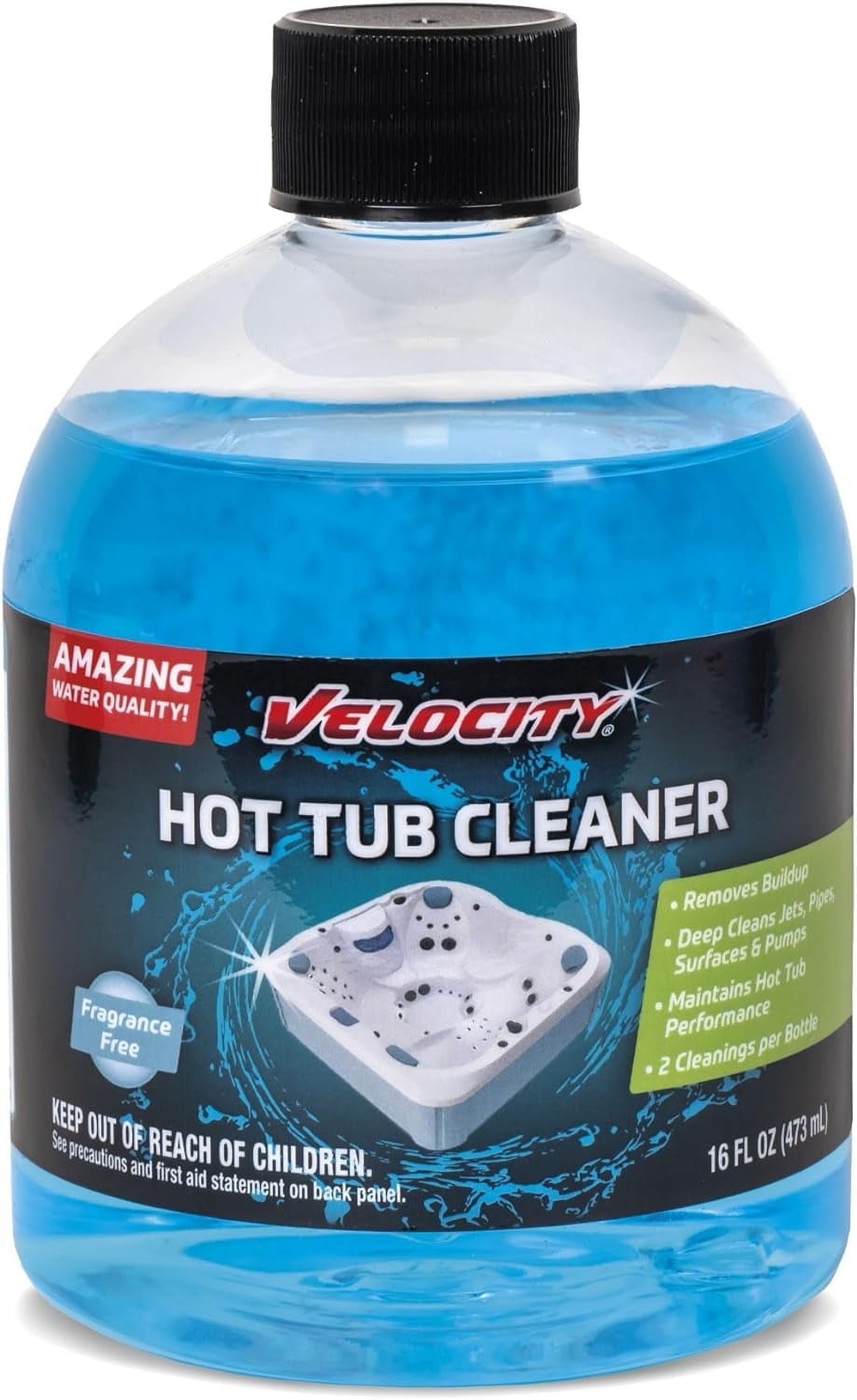 Velocity Hot Tub Spa Cleaner (Clear, 2 Pack) zhw96