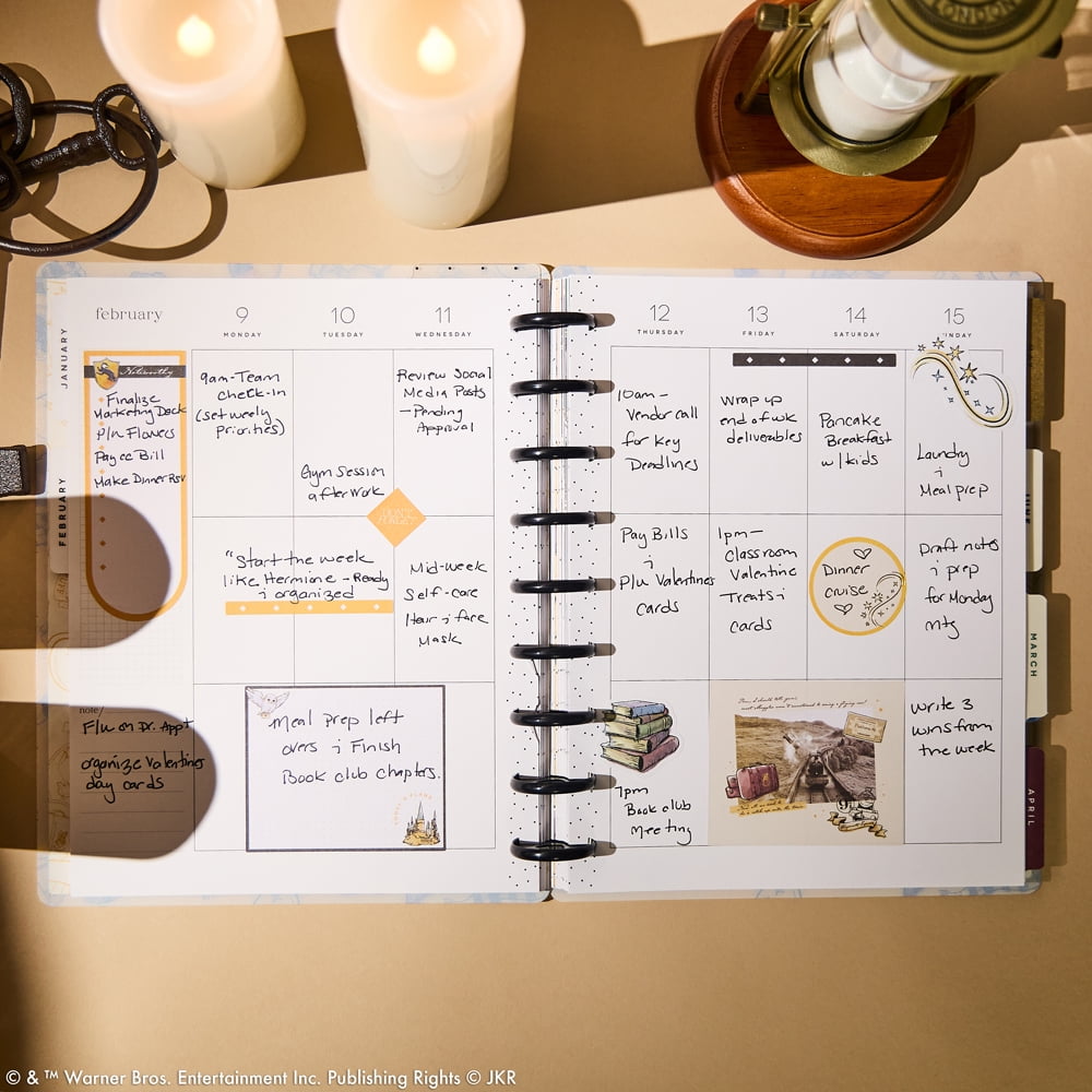 Happy Planner Harry Potter Hufflepuff 2026 15-Month Classic Vertical Planner (Yellow, 7 in x 9.25 in) 2ccxa