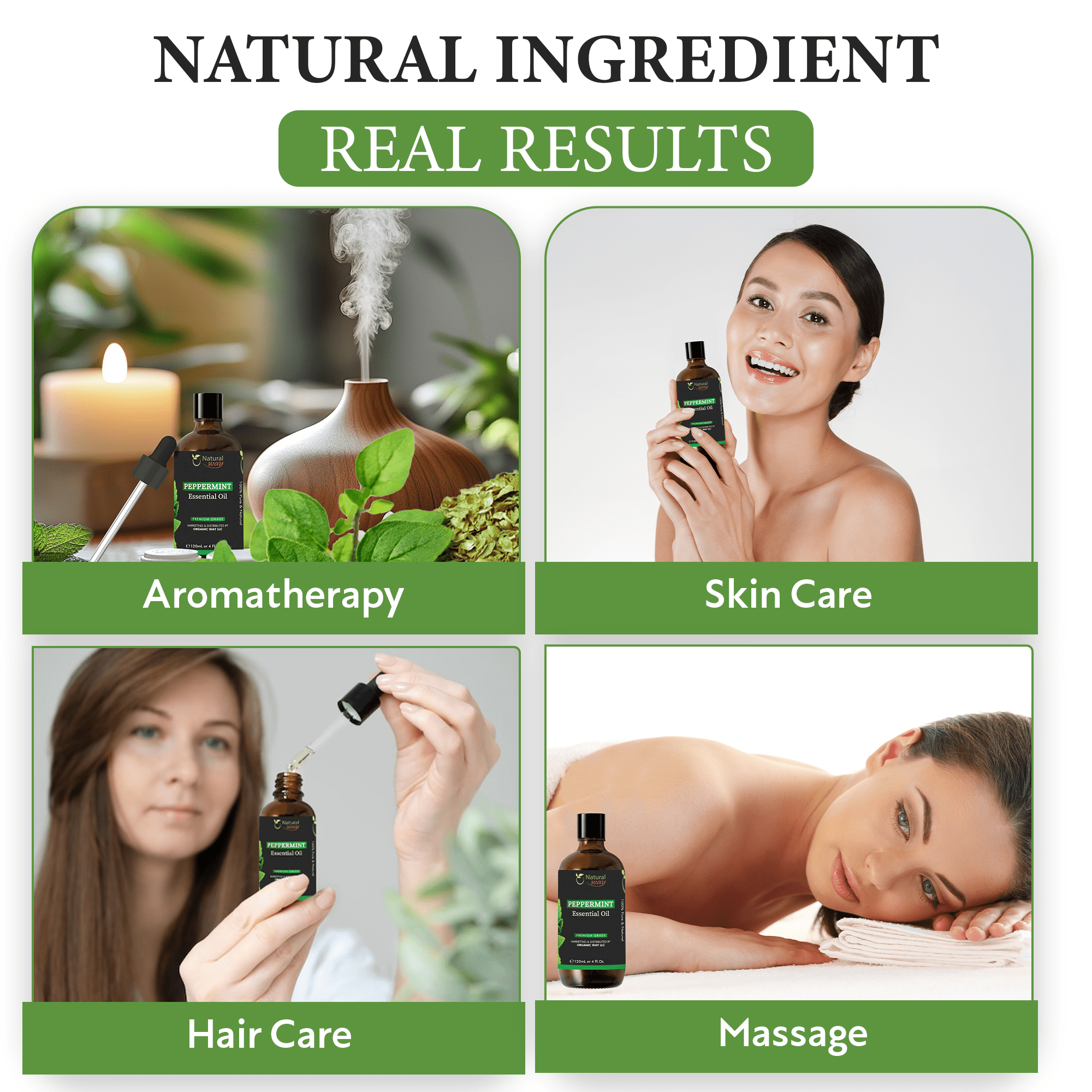 Organic Way Peppermint Essential Oil (1 fl oz) yv7xc