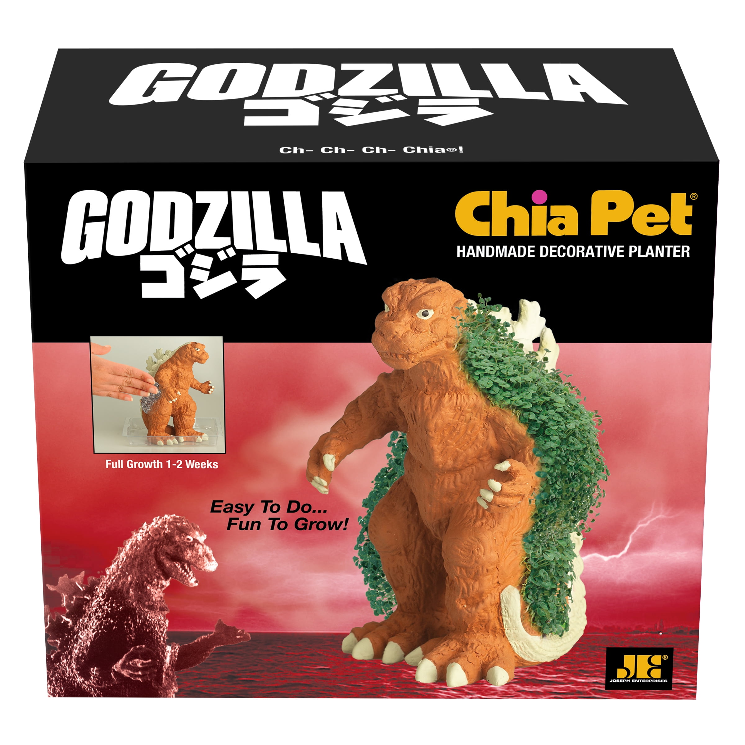 Chia Pet Godzilla Handmade Decorative Planter (1 Set) 74u3r