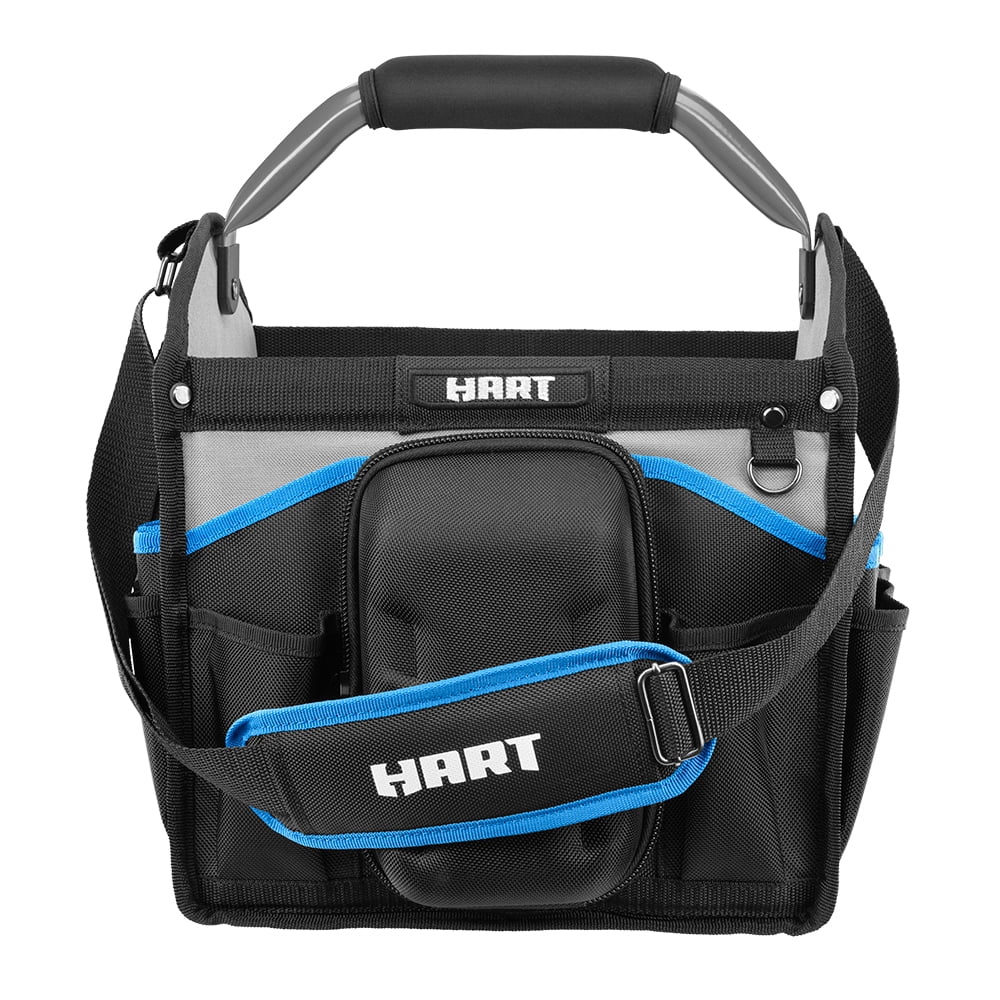 HART 12-inch Tool Tote Bag with Rotating Handle (Black, 12 in) z7yg7