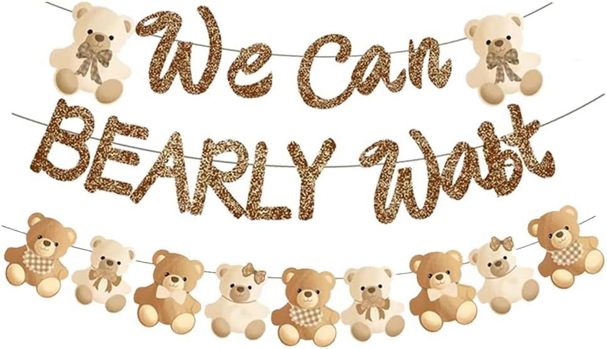 Finypa Bearly Wait Banner for Baby Shower Decorations (Brown, 1 Pack) ykor9