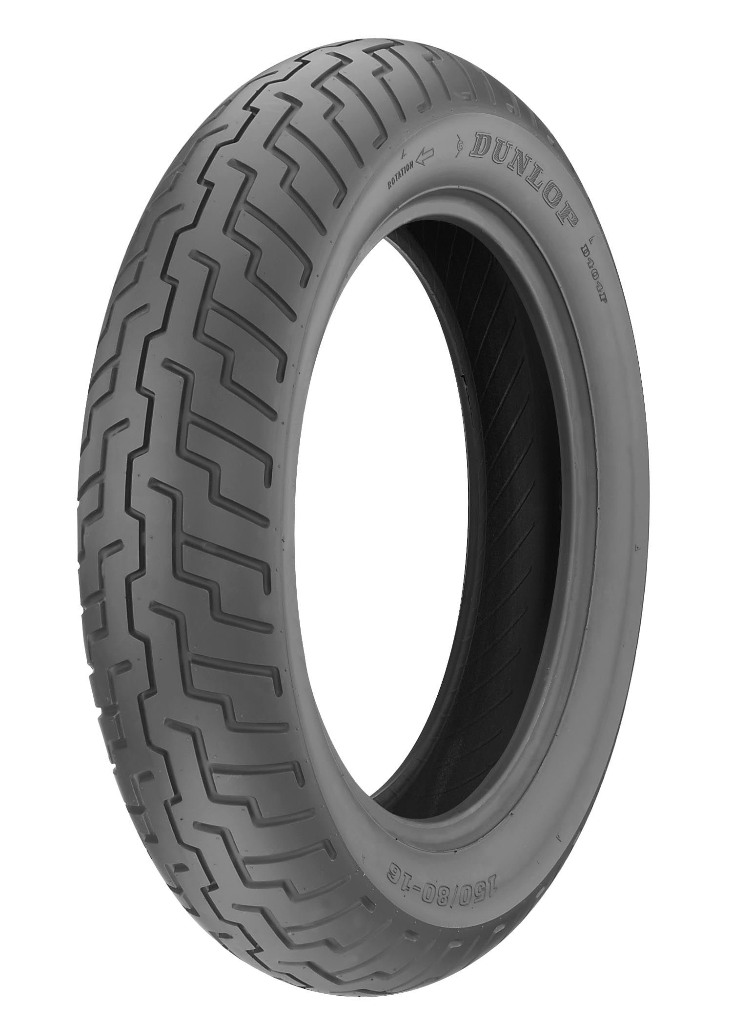 Dunlop D404 Front Motorcycle Tire (White Wall, 130/90-16) 9pw18