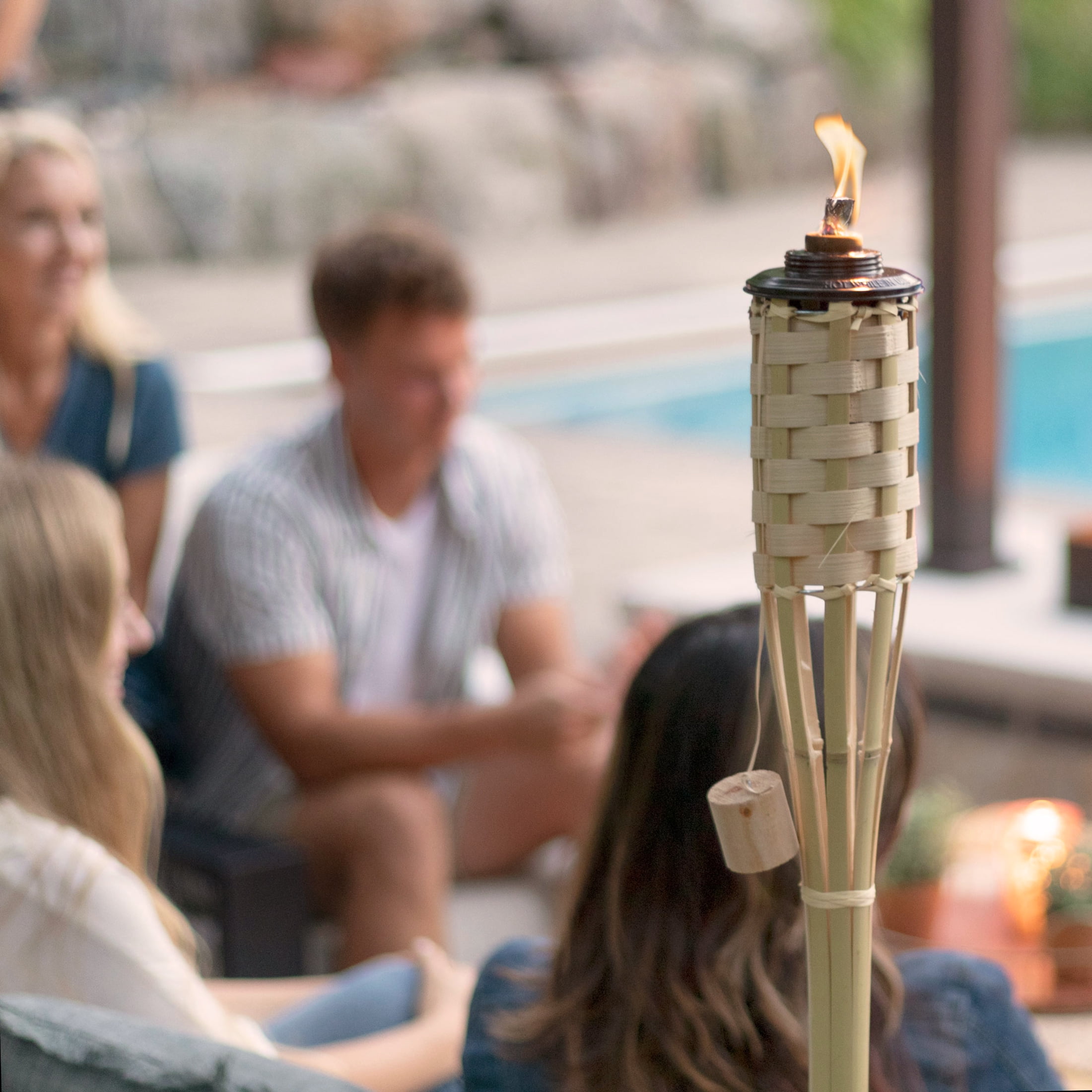 Mainstays Bamboo Outdoor Garden Torch (Natural, 57 in) asgy5