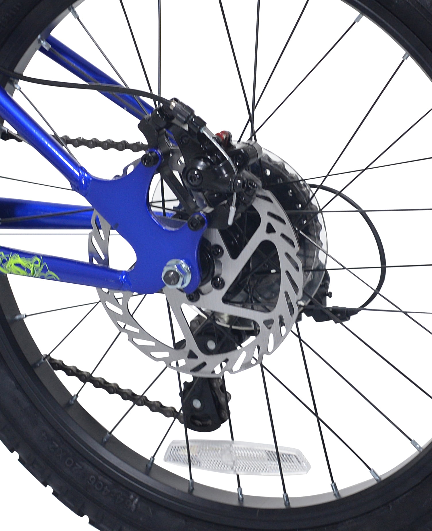 Ozark Trail Mountain Bicycle, 7-Speed Drivetrain, Durable Steel Frame, Kids Trail Bike (Blue, 20 in) rxjyq