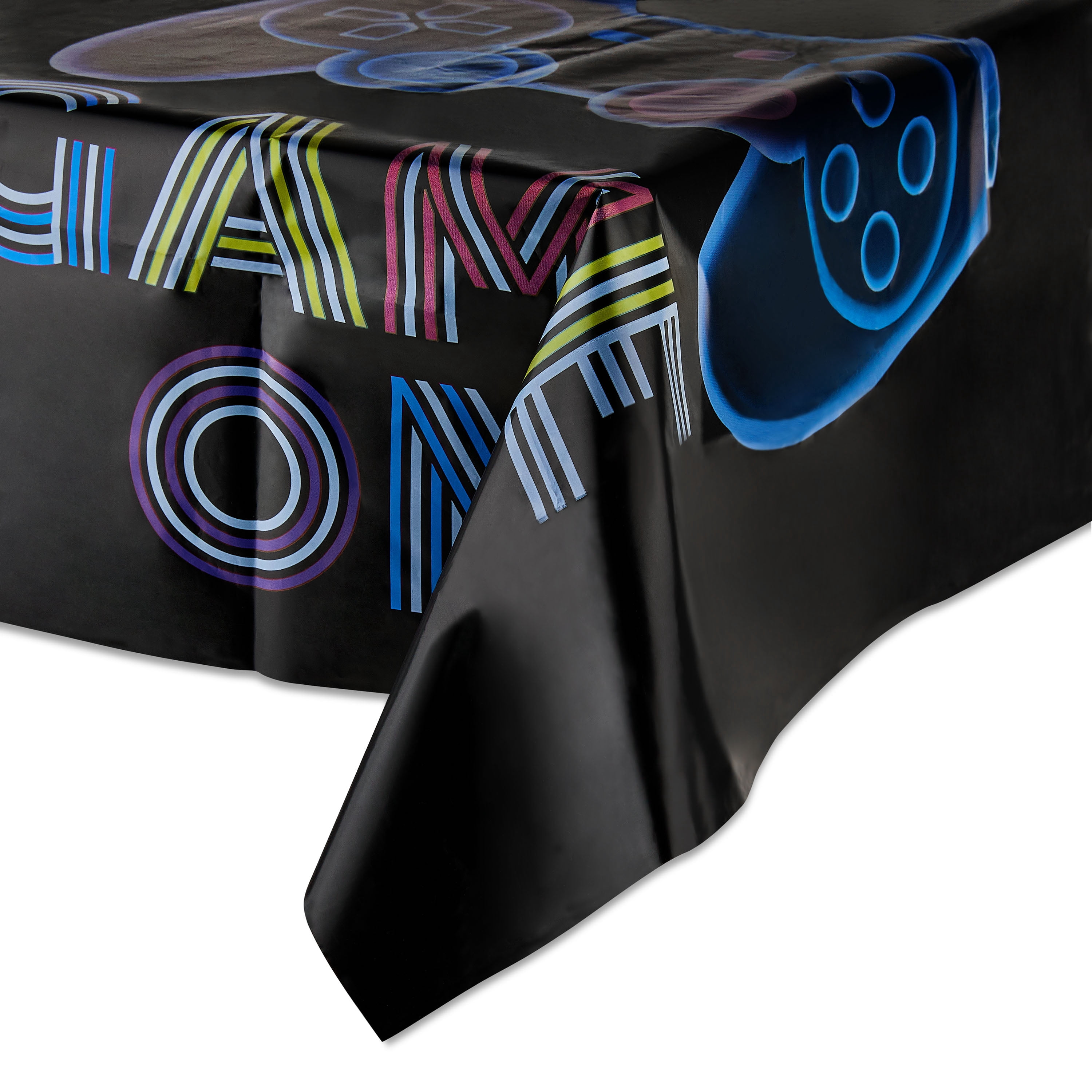 Way To Celebrate Game On Table Cover, Rectangular Party Decoration (Multicolor, 48 in x 84 in) 4xngw