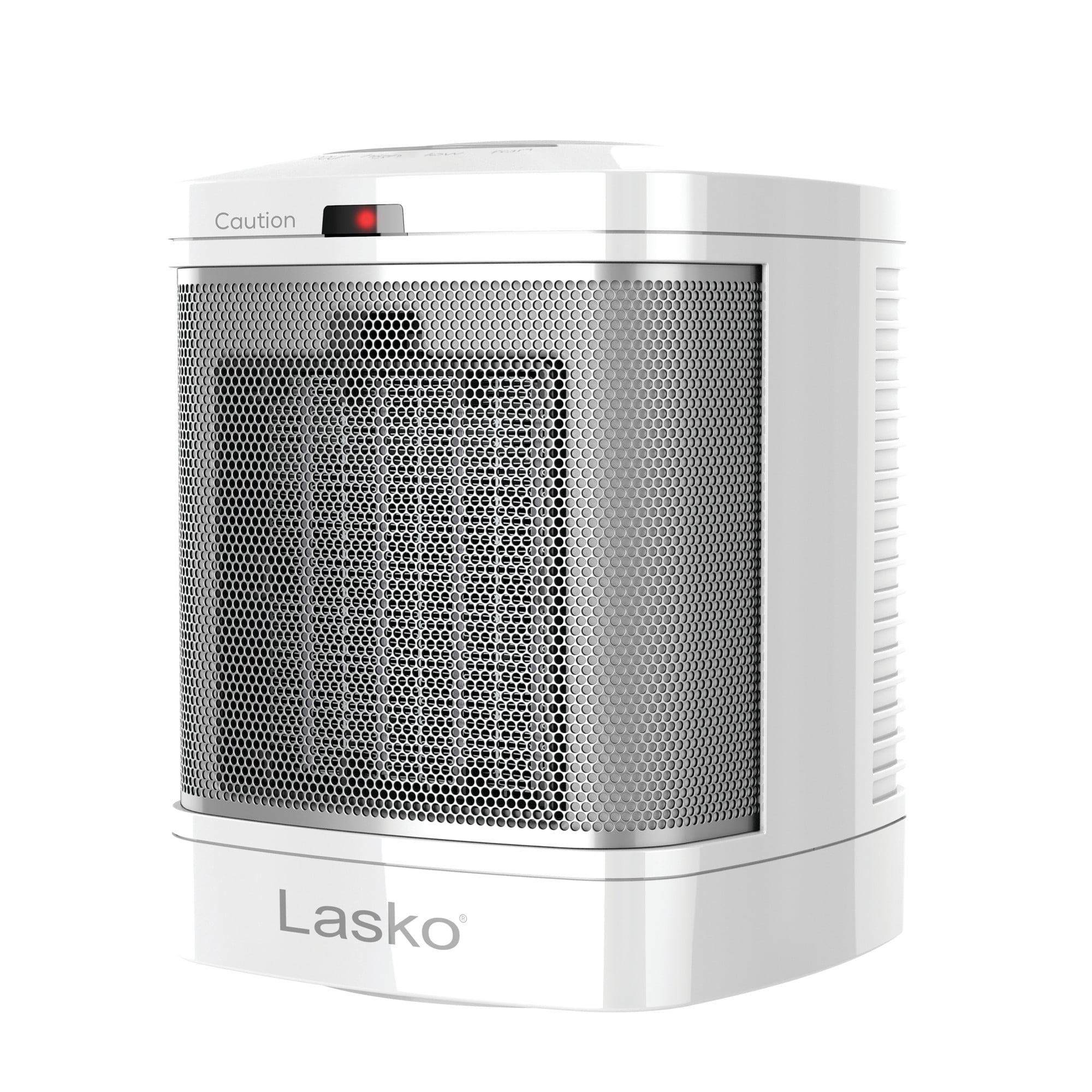 Lasko 8 in 1500W Electric Bathroom Space Heater with ALCI Safety Plug and Timer (White) 6dt1x