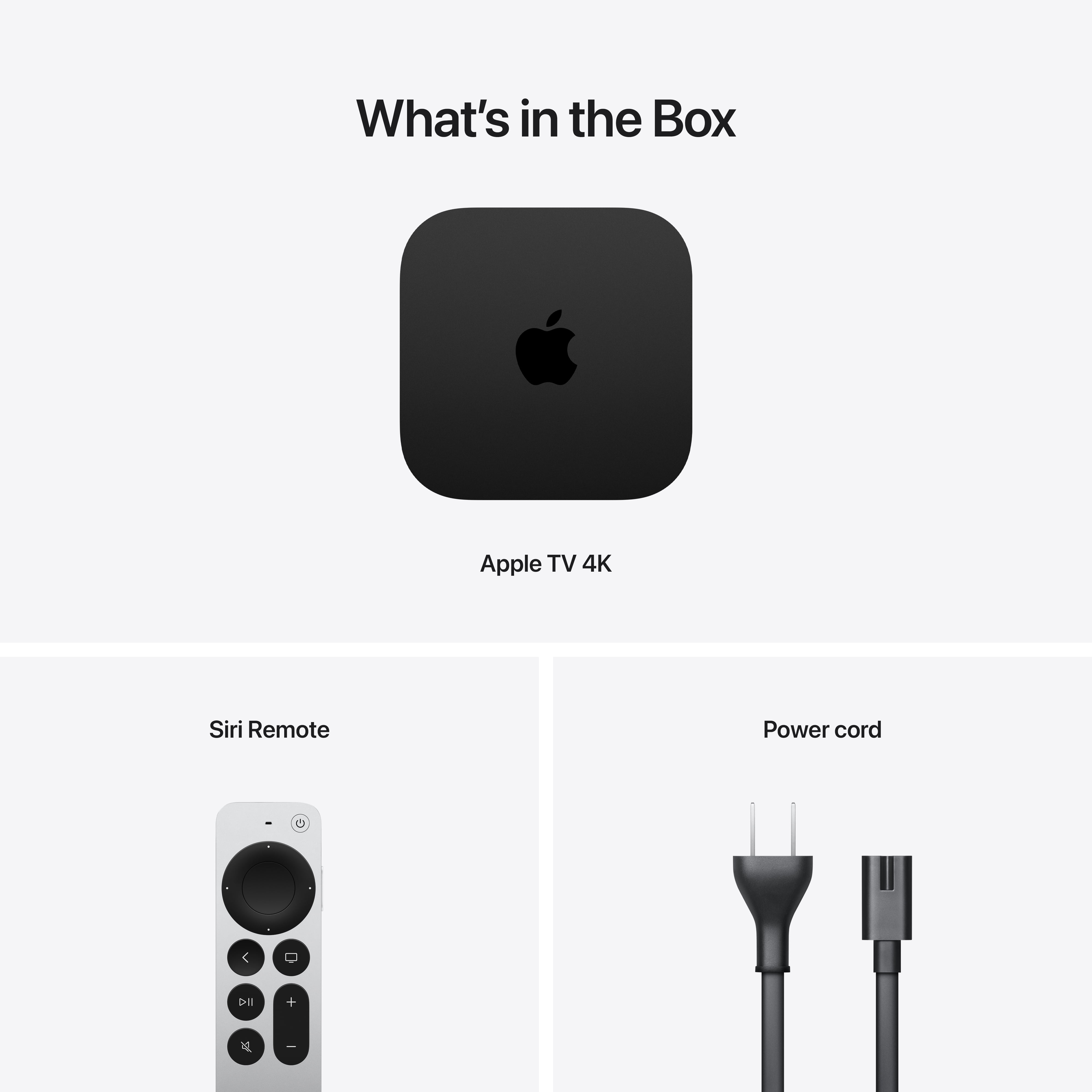 Apple TV 4K Media Player (3rd Gen, 128GB, Wi-Fi + Ethernet, Black) k6hcj