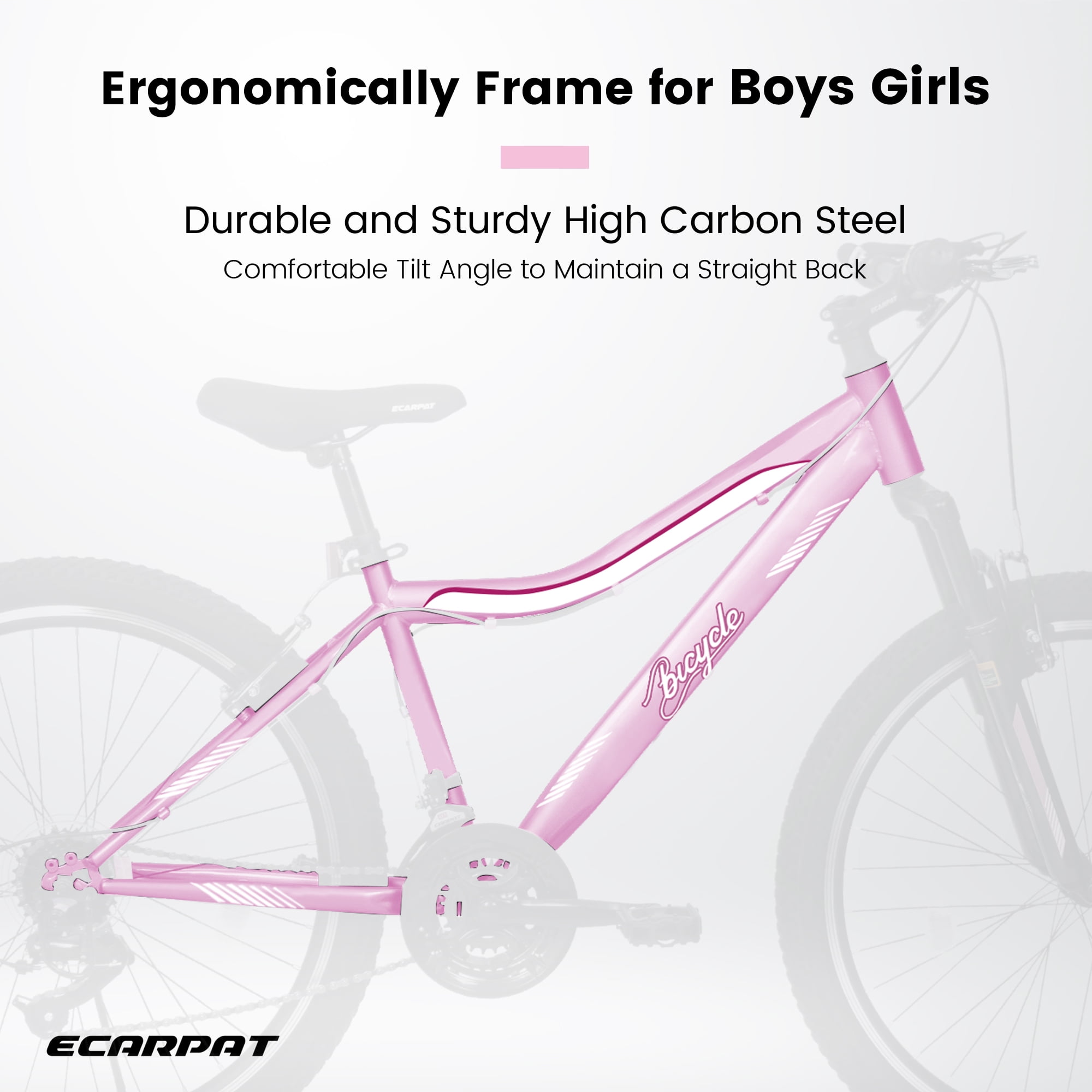 TheEshow Mountain Bike (24 in, Pink) xulm6