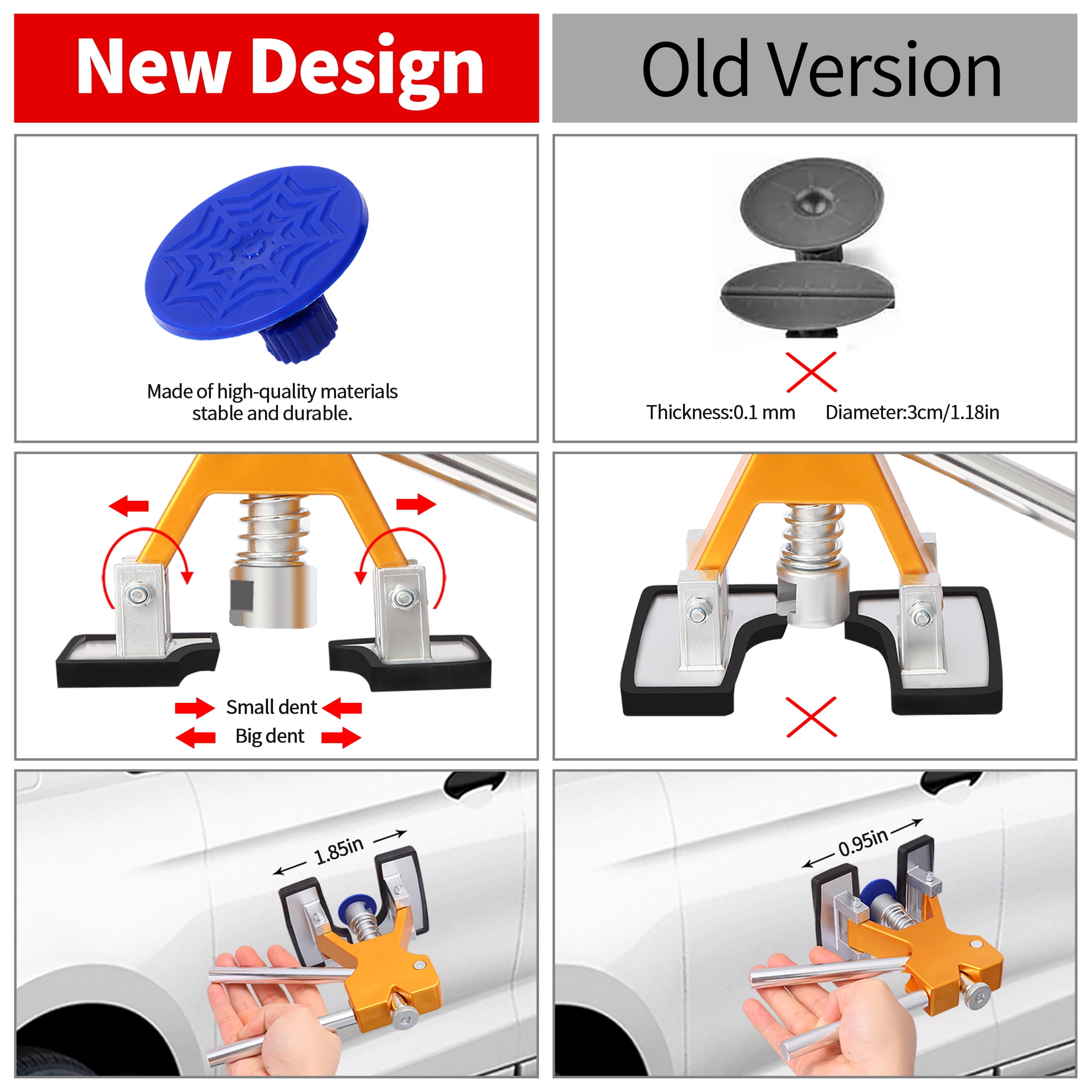 Aiqeek Paintless Auto Dent Repair Kit, Professional Bodywork Removal Tools (81 Pieces) v99nl
