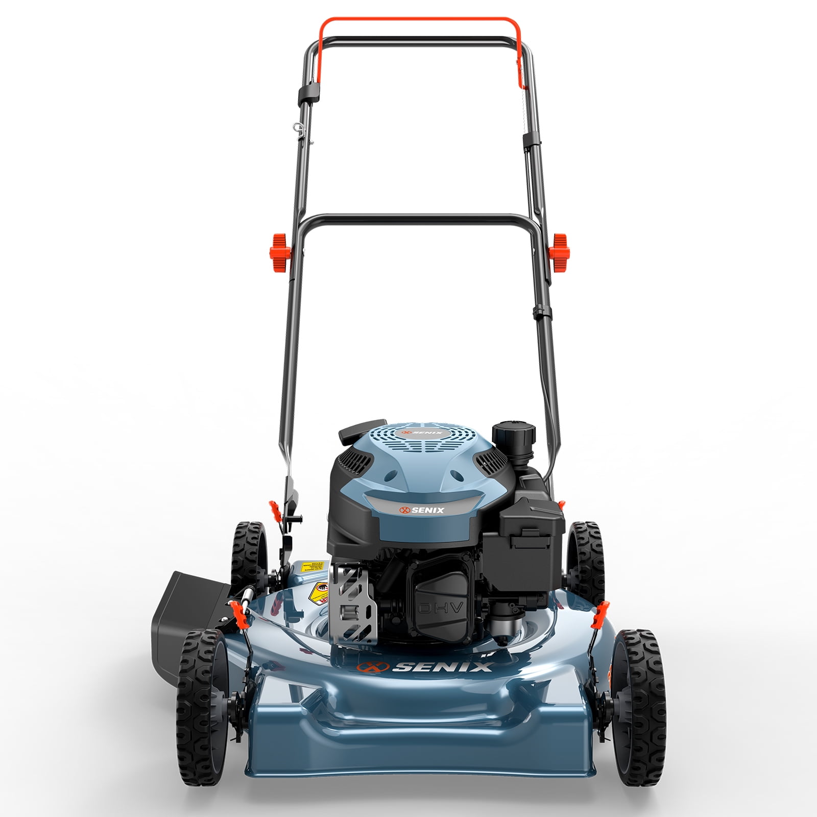 SENIX 20-Inch Gas Lawn Mower, 144cc 4-Stroke Engine Push Mower with Steel Deck (Blue, 20 in) i0r5y