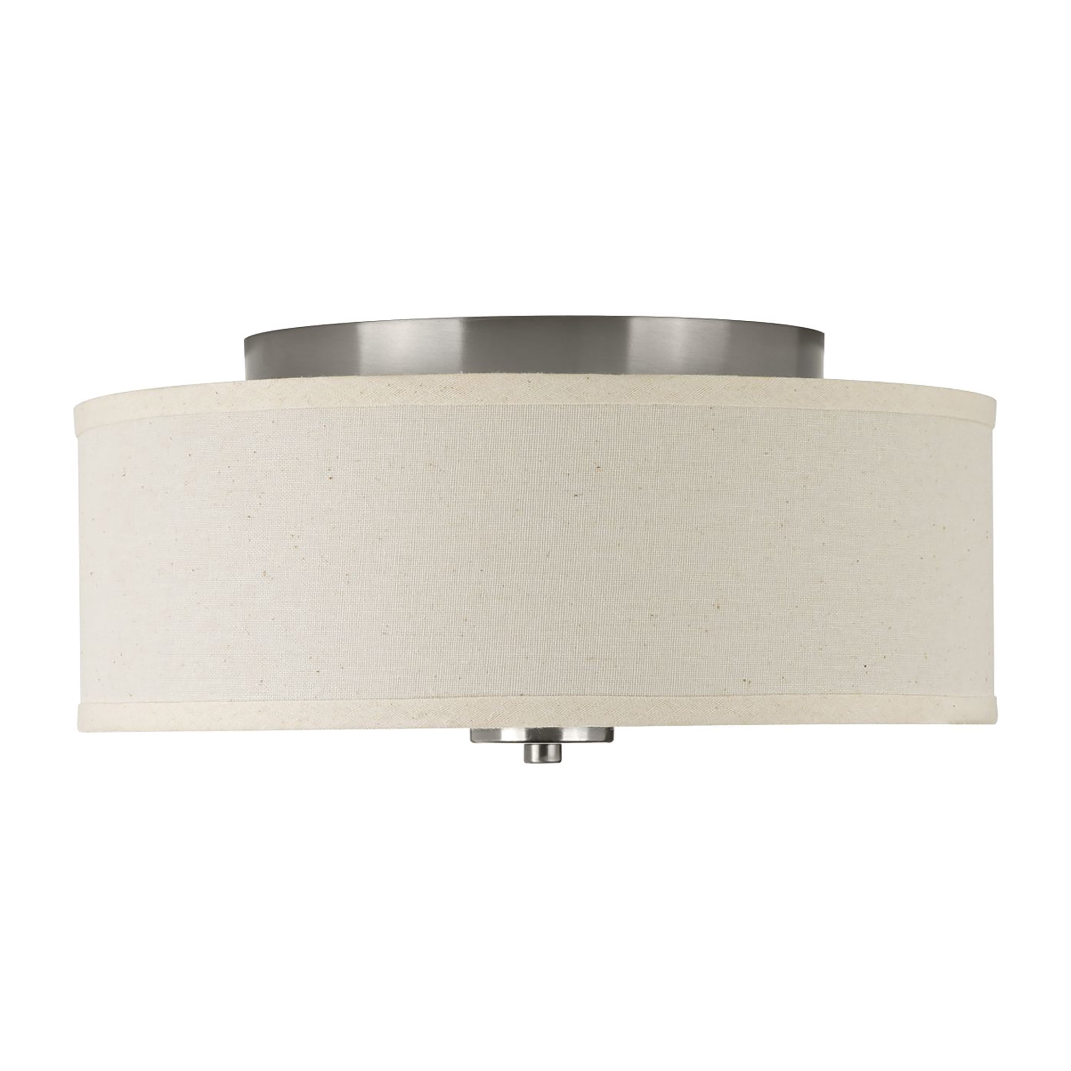 Progress Lighting Inspire Collection Two-Light Flush Mount Ceiling Fixture (Brushed Nickel, 13 in) 8szt6